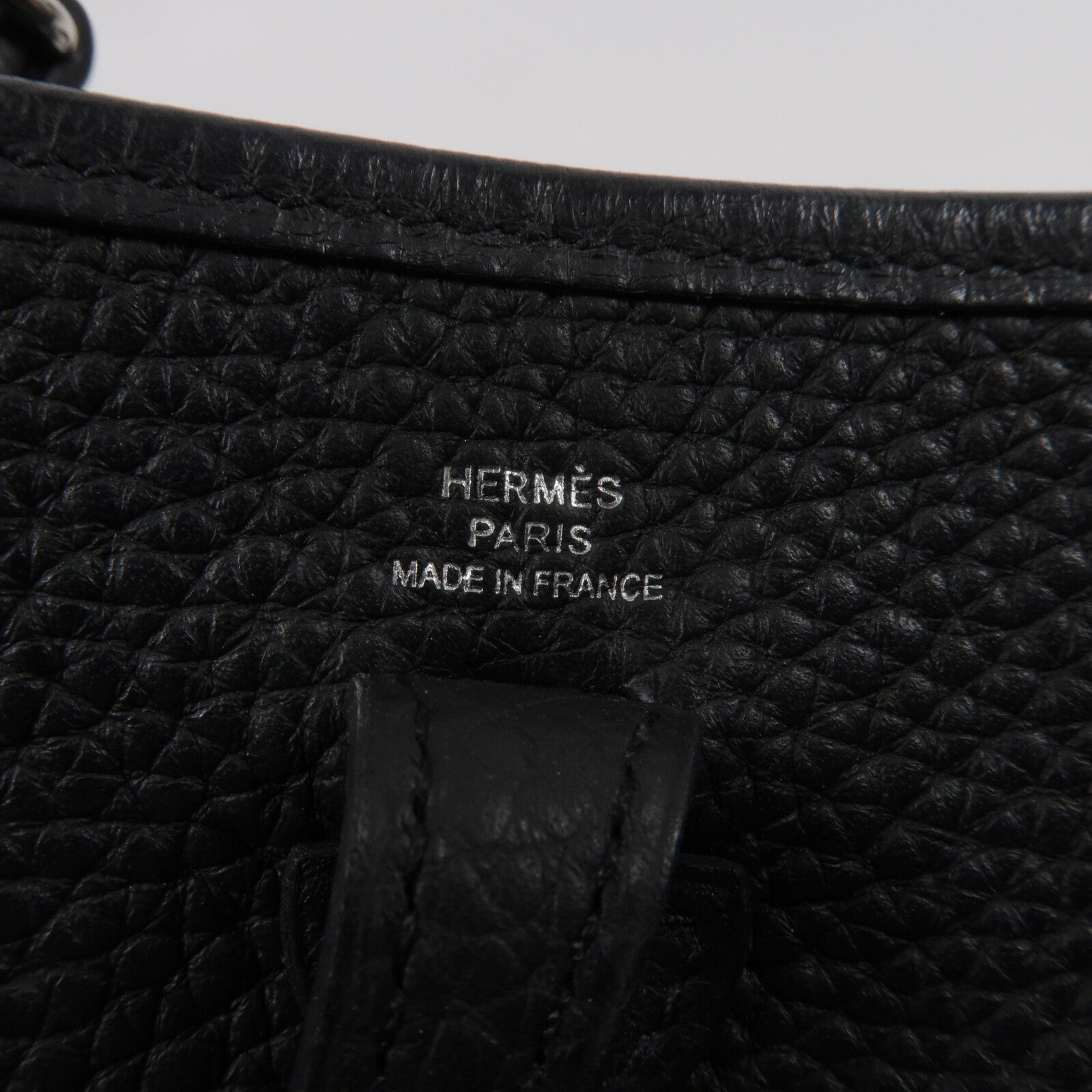 HERMES Clemence皮革Evelyne TPM肩背袋Noir