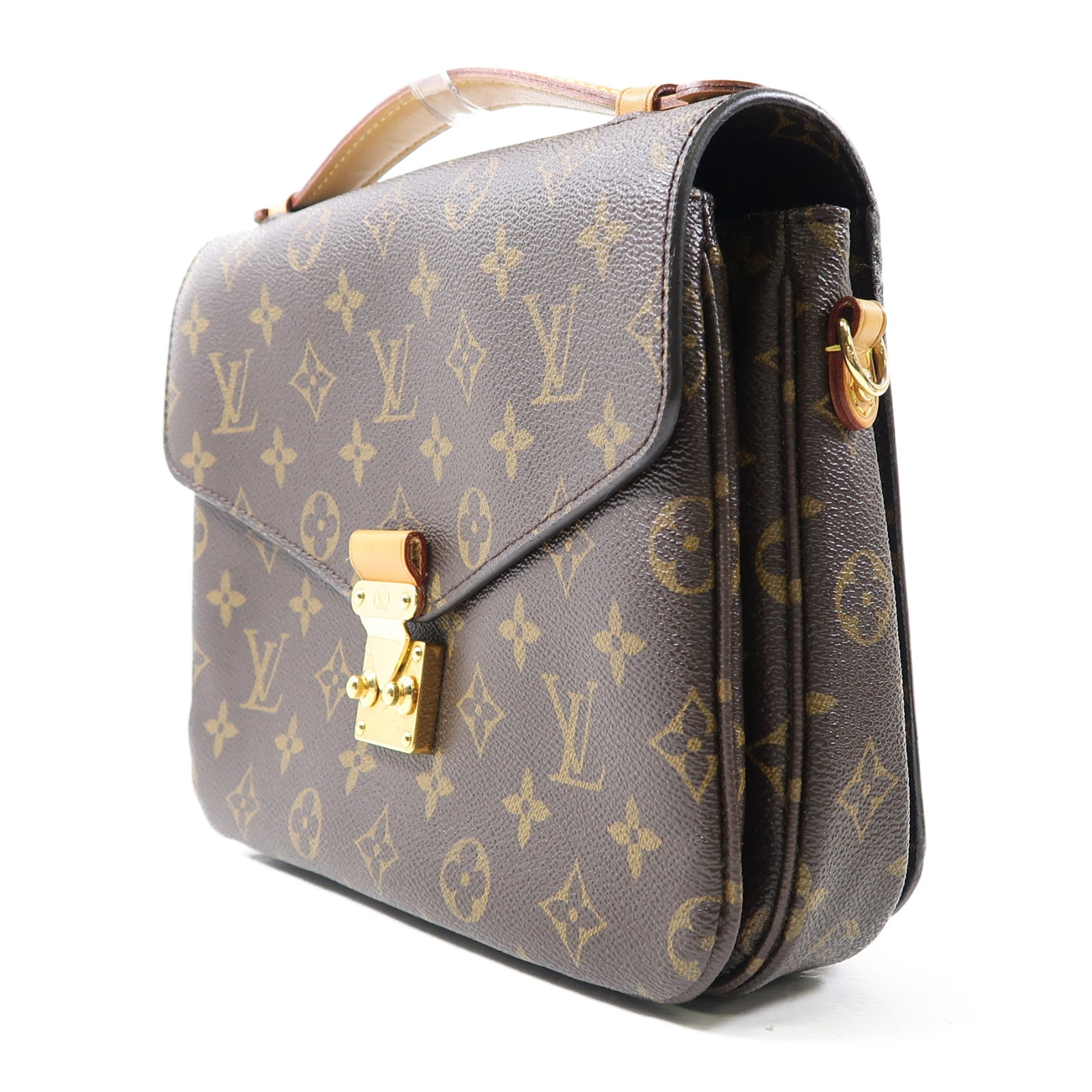 LOUIS VUITTON Monogram Pochette Metis金扣手挽肩背兩用袋啡色