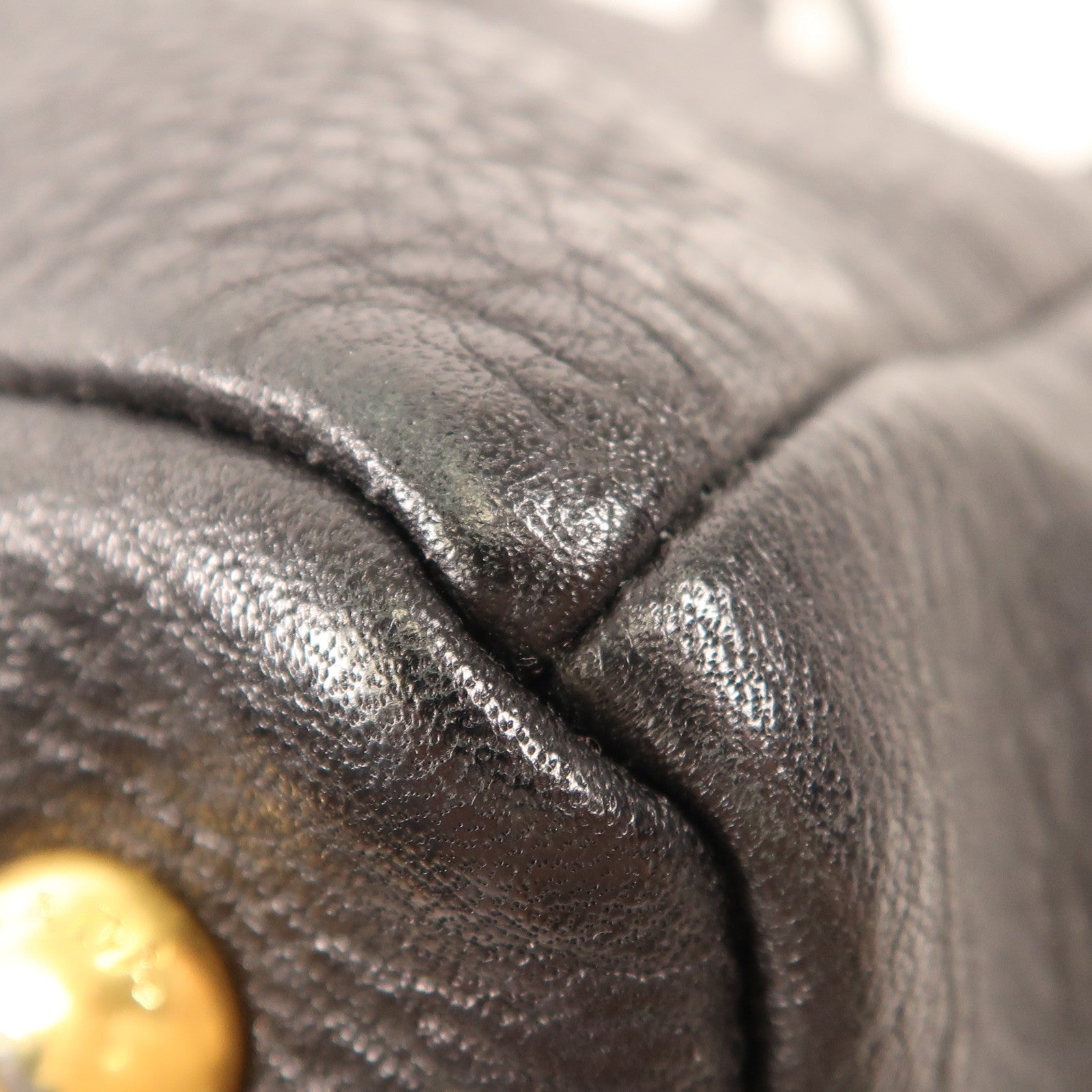 PRADA 牛皮皮革2 Way Shoulder金扣手挽肩背兩用袋