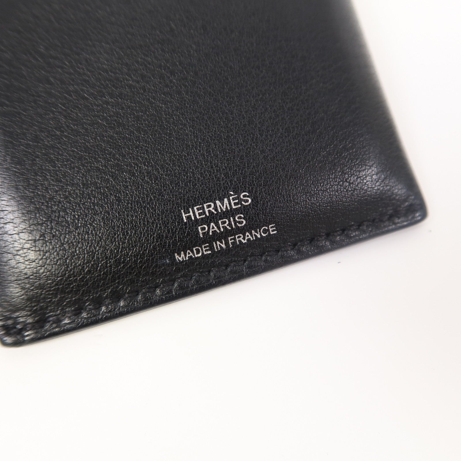 HERMES Swift皮革Porte-cartes Citadelle卡片套黑色