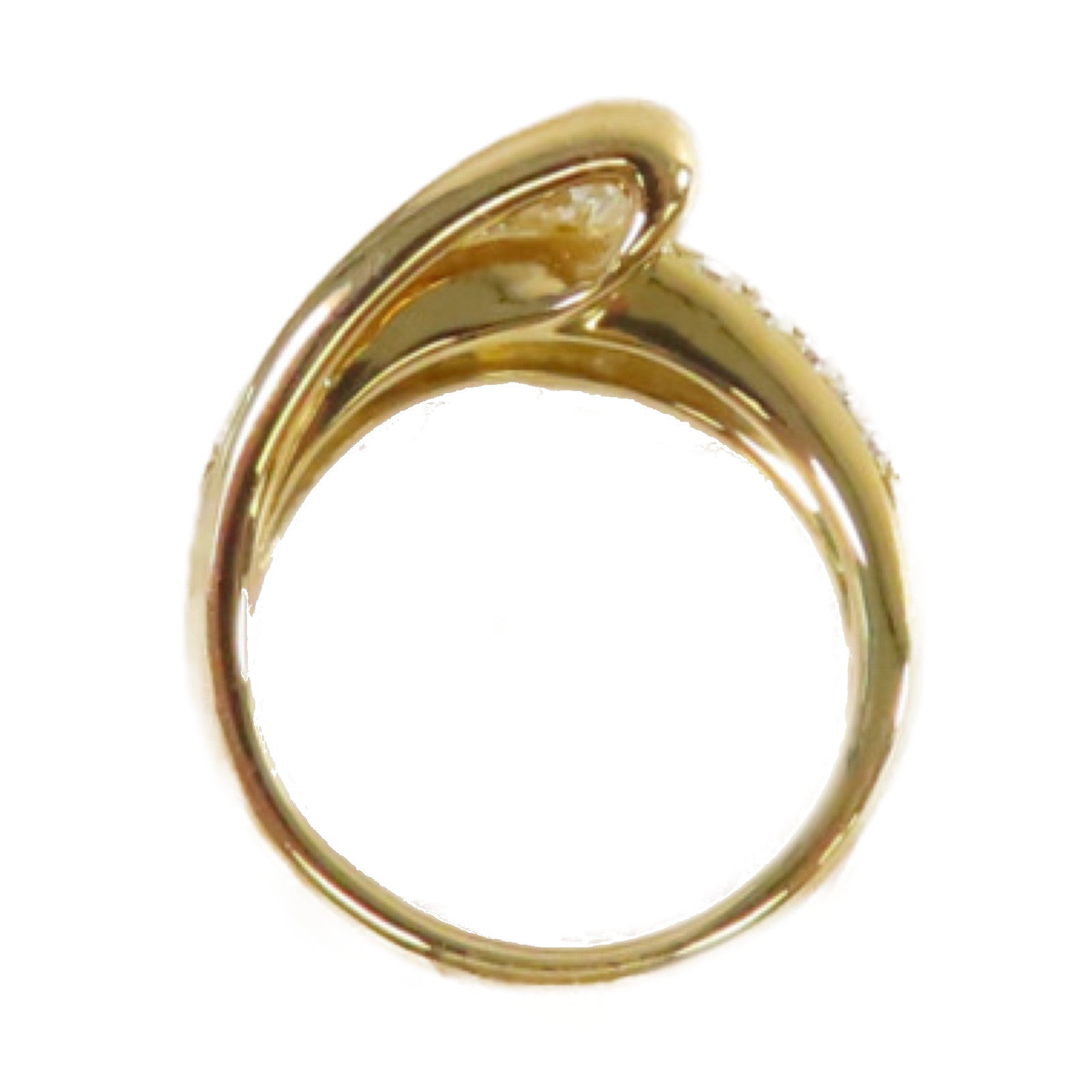 JEWELRY 【激減優惠】18K黃金/1.005ct/0.43ct鑽石Diamond Ring戒指US#5.5
