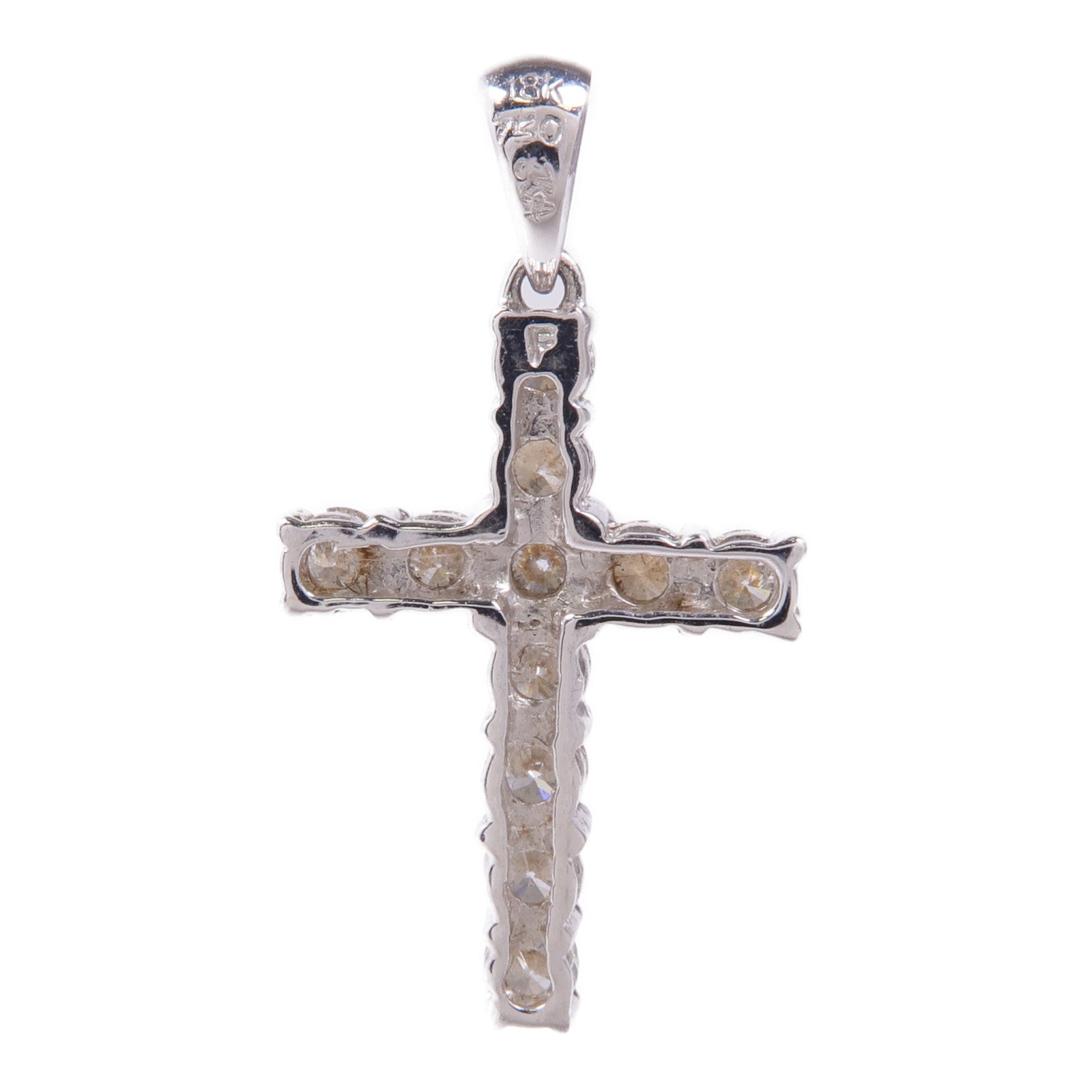 JEWELRY 18K白金Diamond Pendant Top鑽石吊墜