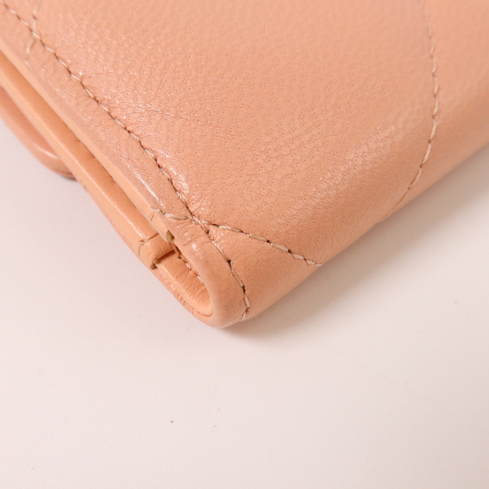 CHANEL 羊皮皮革Chanel 19 Small Flap Wallet金扣錢包