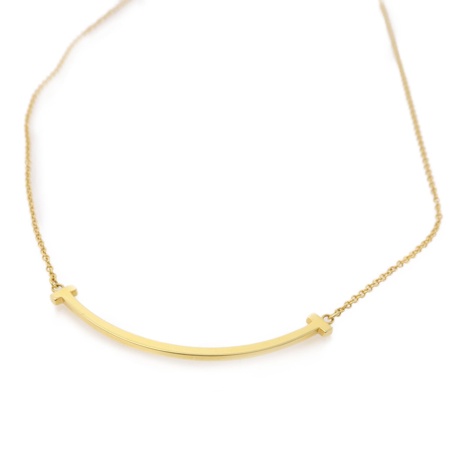 TIFFANY＆CO 18K黃金Smile Necklace項鍊