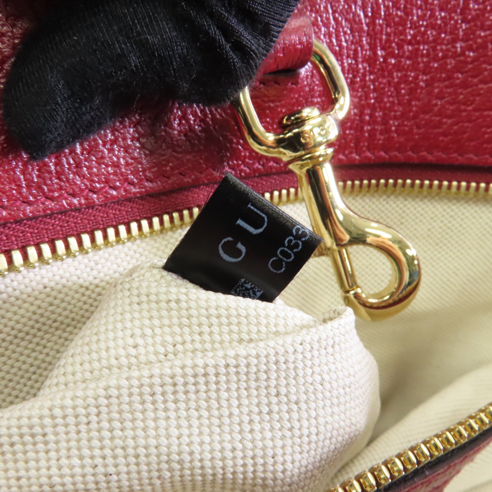 GUCCI 塗層帆布Doraemon 2 Way Tote金扣手挽肩背兩用袋啡色/紅色