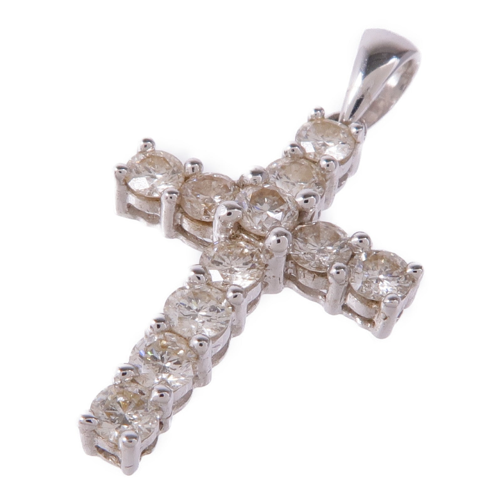 JEWELRY 18K白金Diamond Pendant Top鑽石吊墜