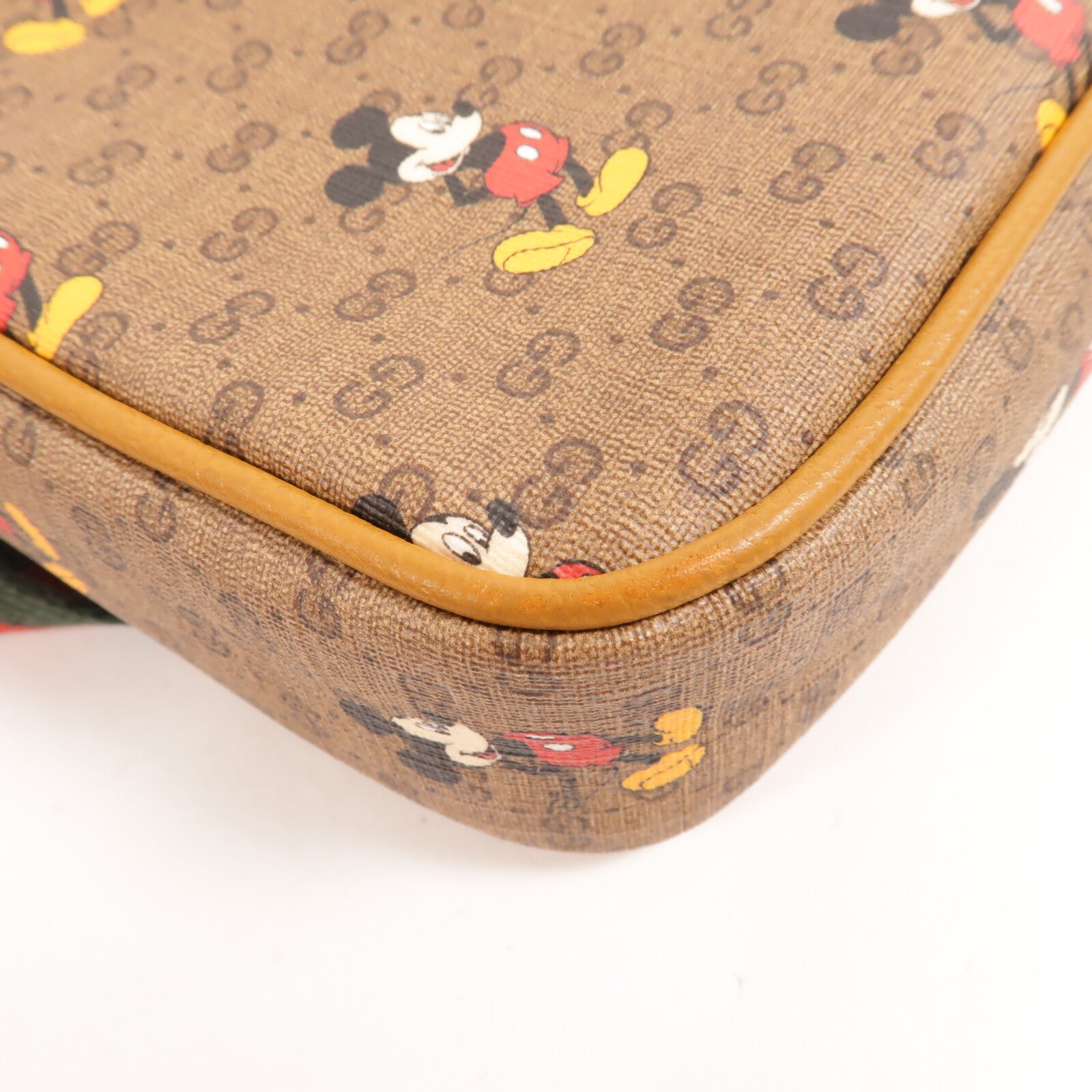 GUCCI 塗層帆布Disney Collab Mini GG Supreme腰包