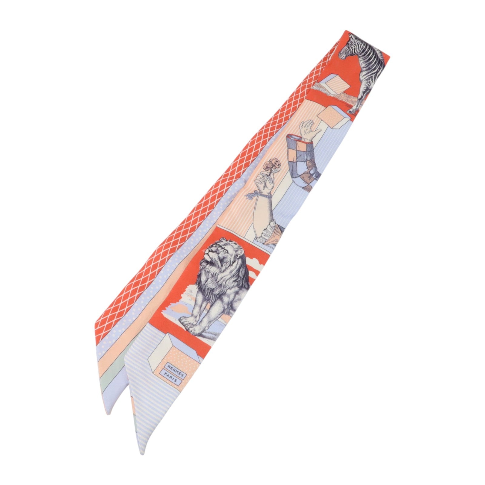 HERMES 絲質Twilly絲巾