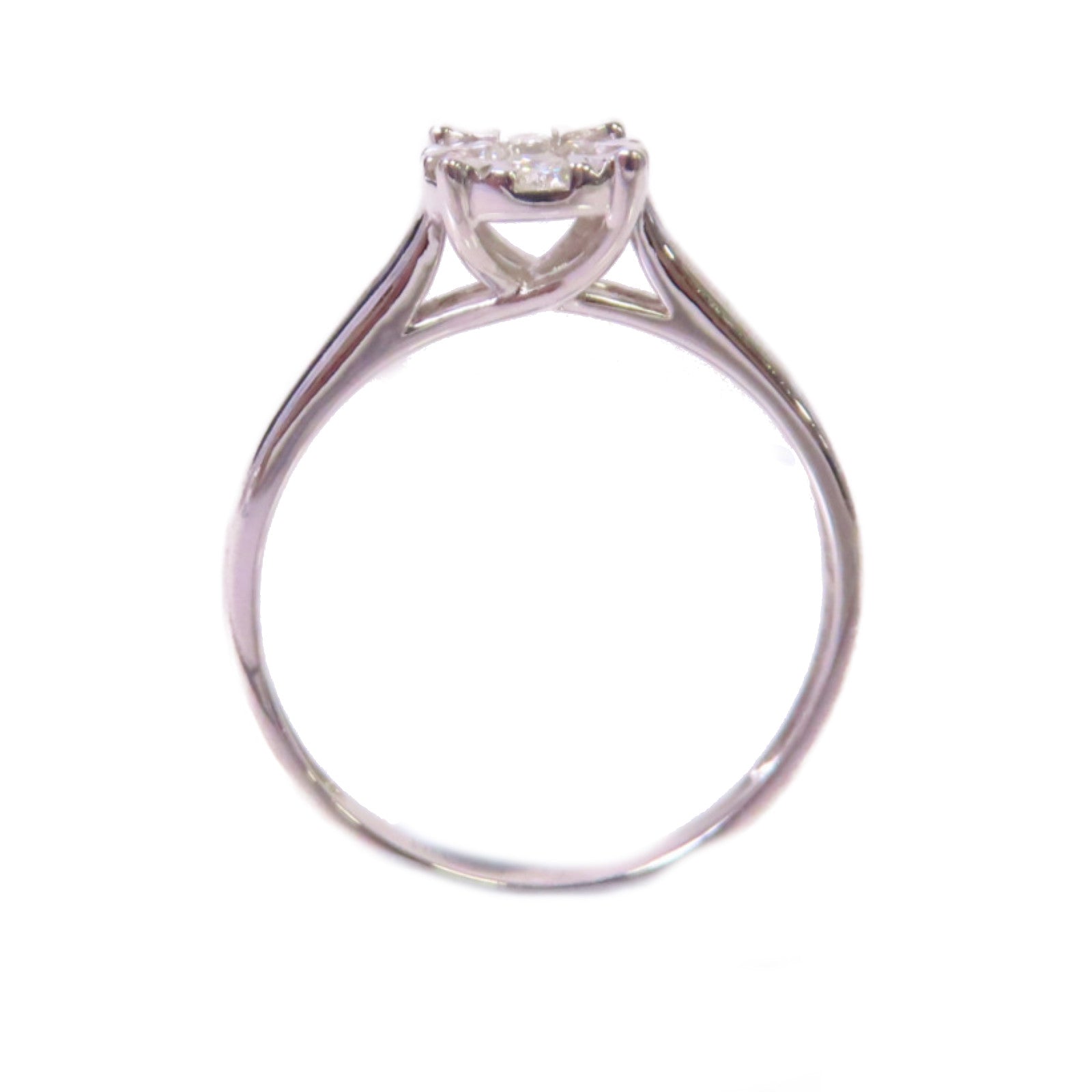 JEWELRY 18K白金/0.31ct鑽石Diamond Ring戒指US#7.25
