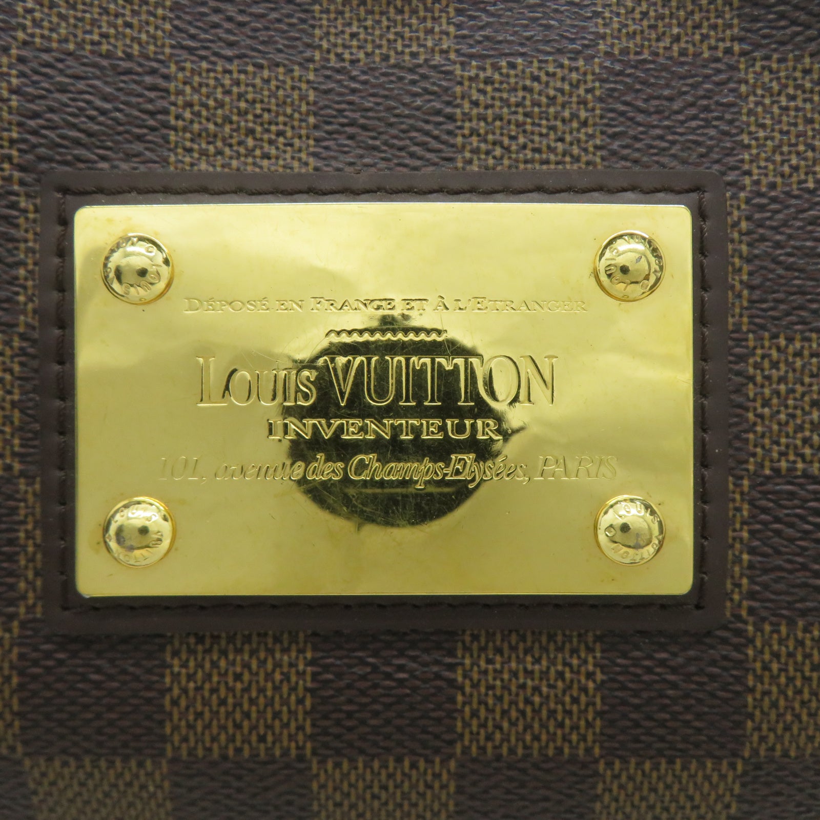 LOUIS VUITTON 【激減優惠】Damier Thames PM金扣肩背袋啡色