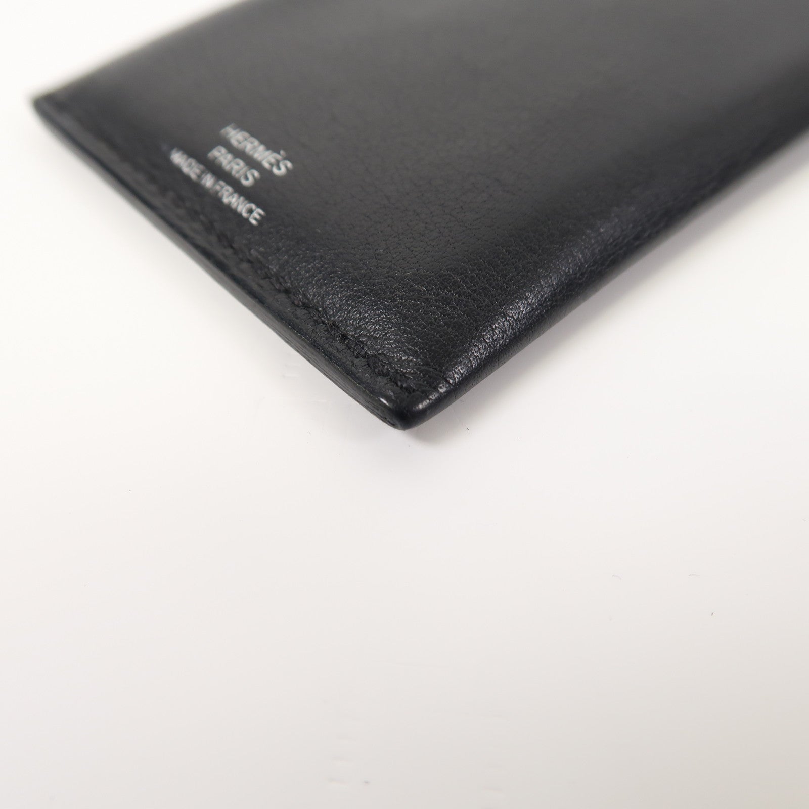 HERMES Swift皮革Porte-cartes Citadelle卡片套黑色