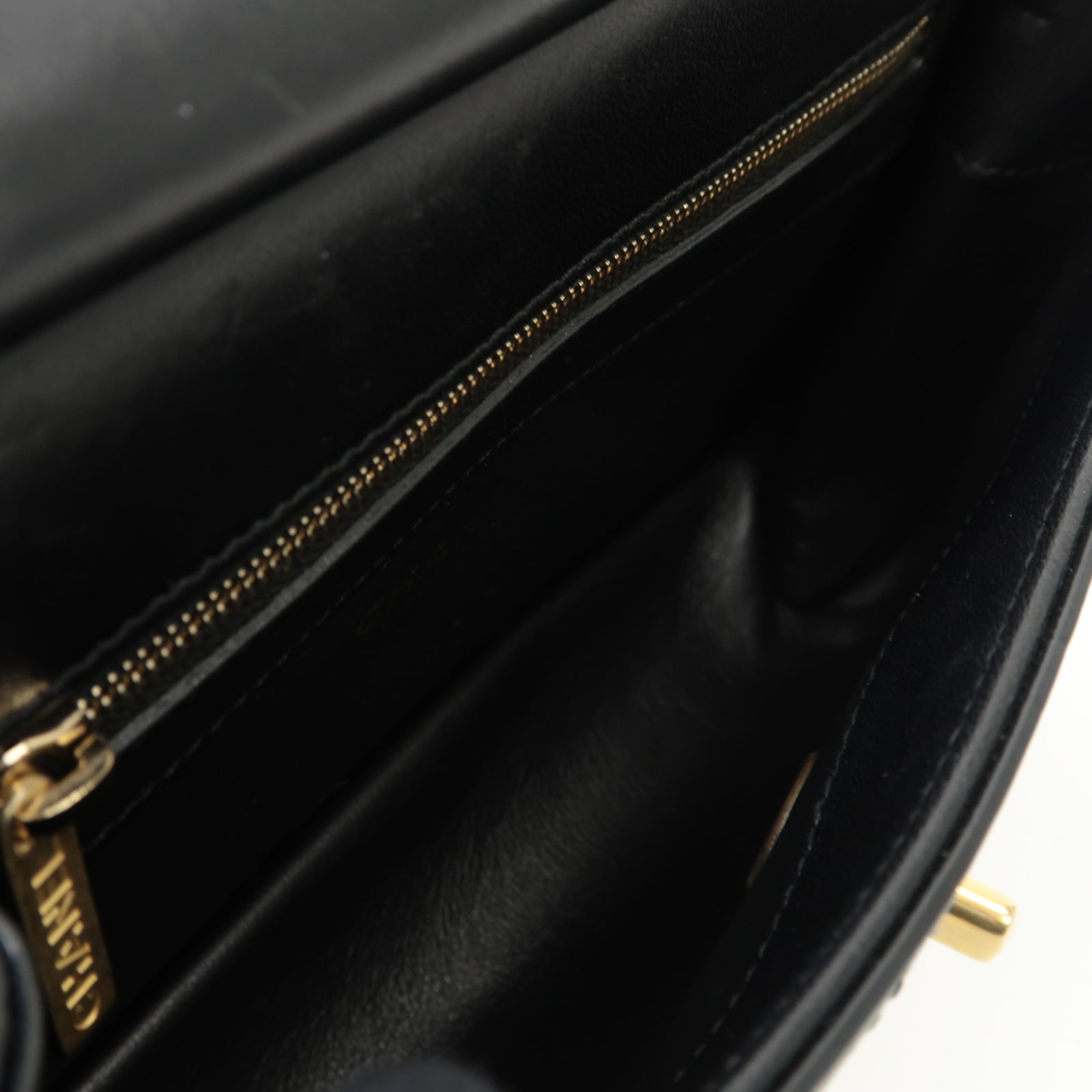 CHANEL 【激減優惠】菱格牛皮皮革2 Way Chain Shoulder金扣手挽肩背兩用鏈帶袋黑色