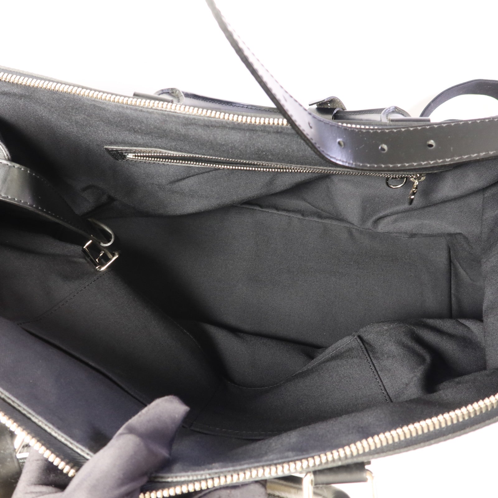 LOUIS VUITTON Damier Graphite Neo Greenwich銀扣手挽肩背兩用袋