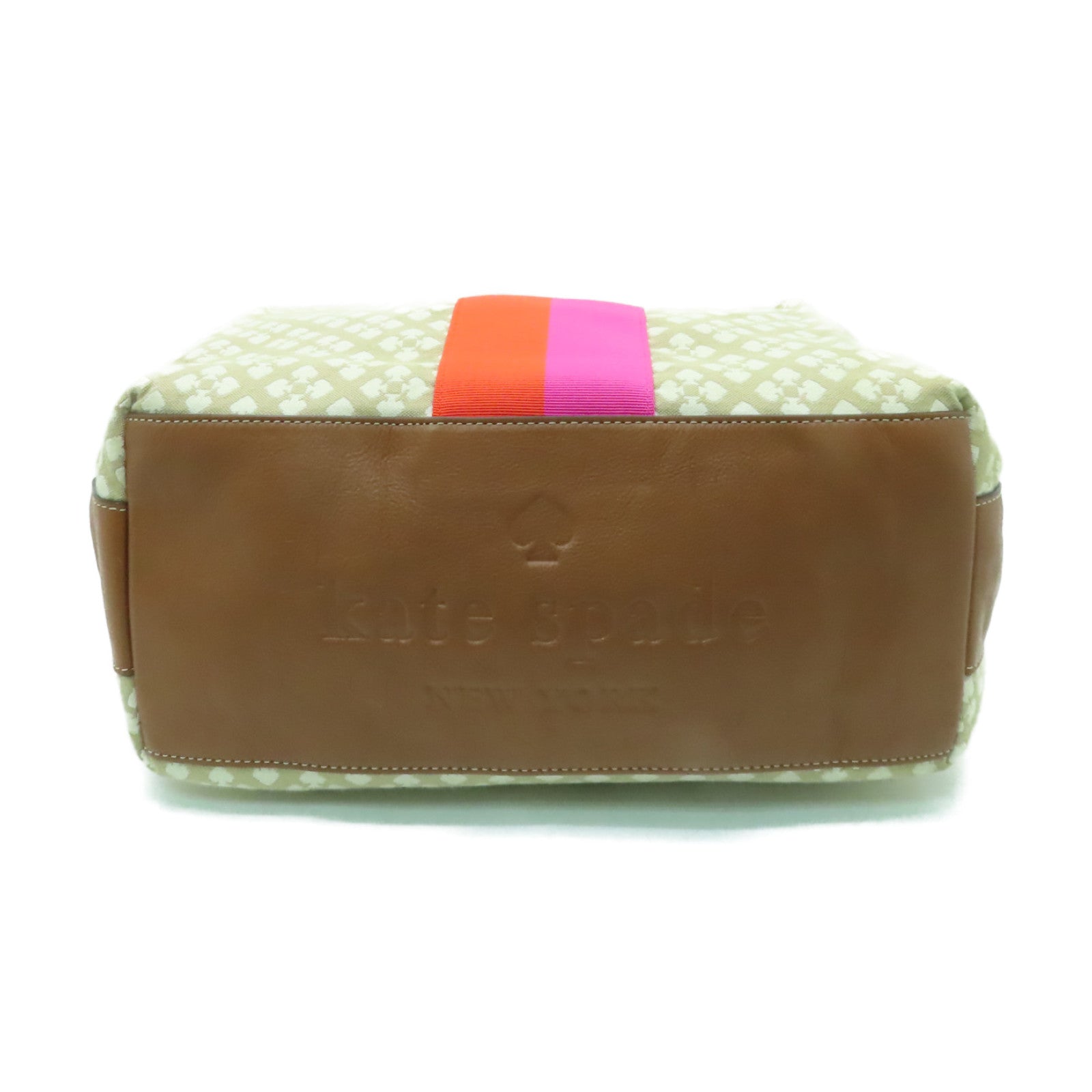 Kate Spade 【激減優惠】帆布Shoulder Bag金扣肩背袋啡色