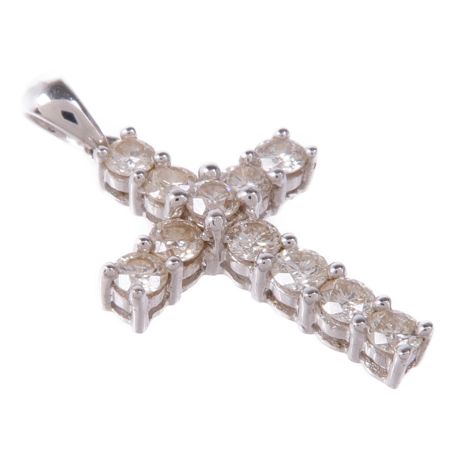 JEWELRY 18K白金Diamond Pendant Top鑽石吊墜