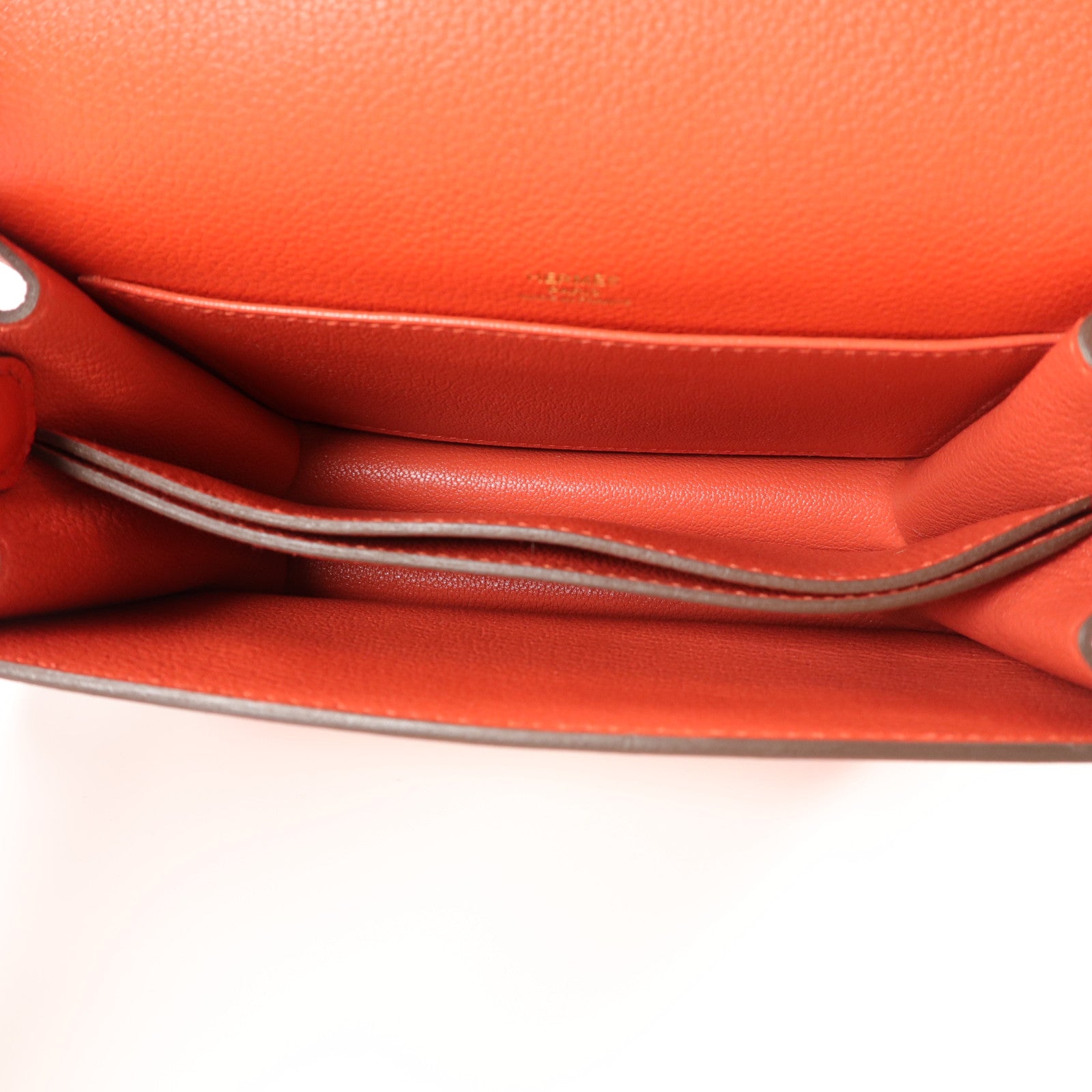 HERMES Evercolor皮革Roulis Mini肩背袋Rouge Tomate