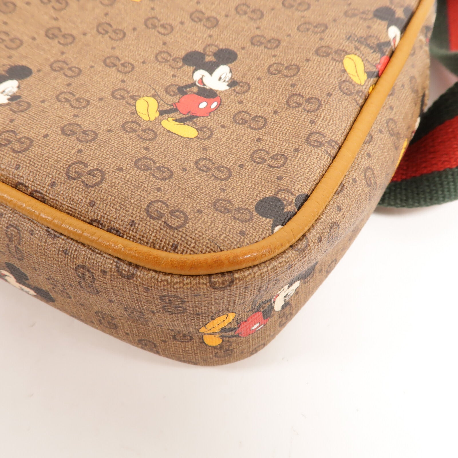 GUCCI 塗層帆布Disney Collab Mini GG Supreme腰包