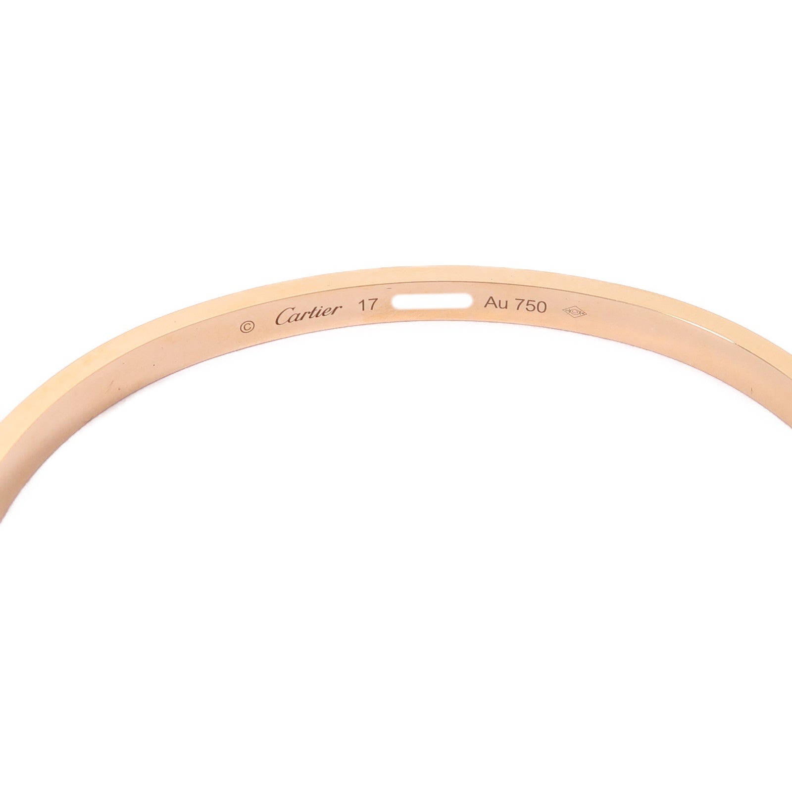 CARTIER 18K玫瑰金Love Bracelet Small Model 10 Diamonds鑽石手鐲#17