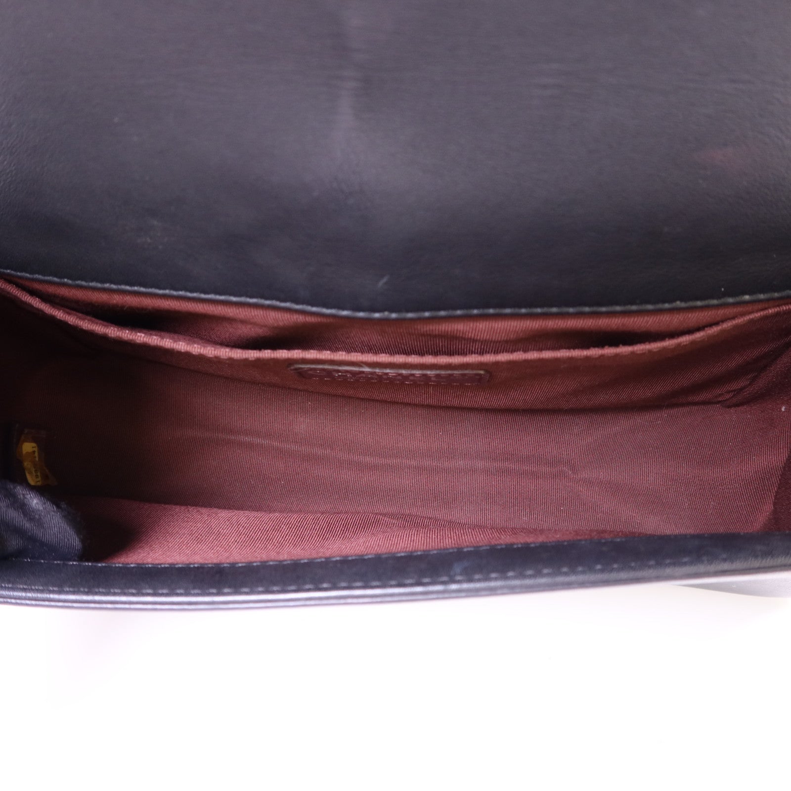 CHANEL 羊皮皮革Boy 25銀扣肩背袋