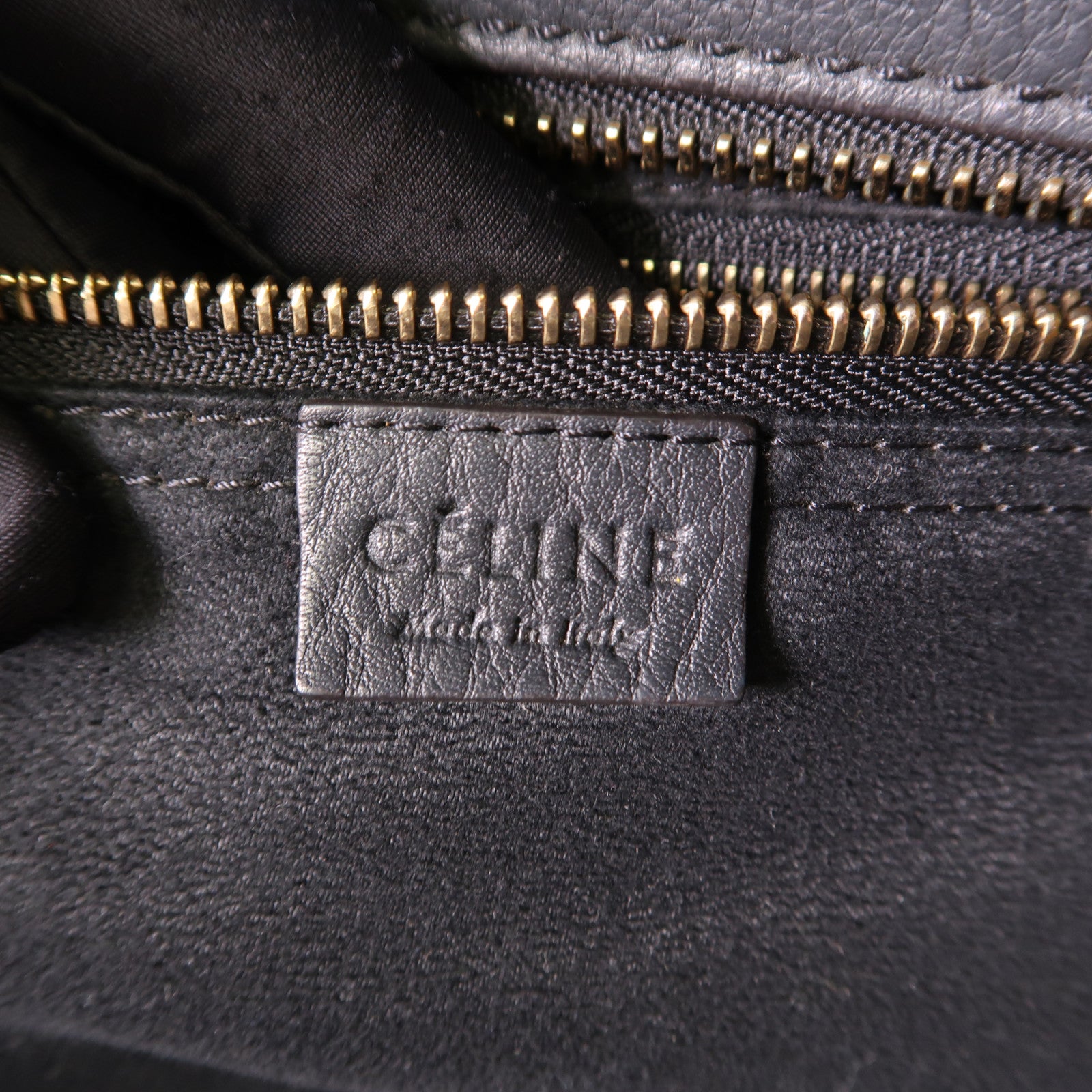 CELINE 牛皮皮革Mini Luggage金扣手挽袋