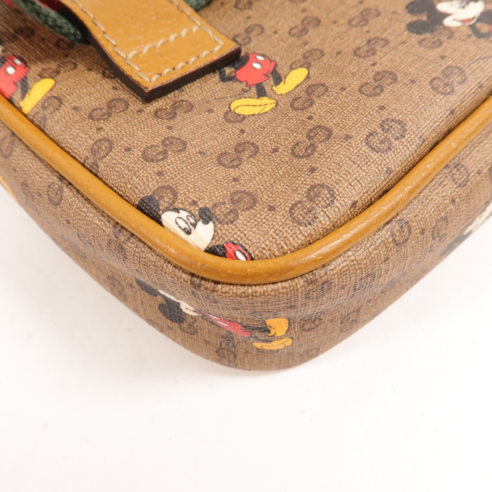 GUCCI 塗層帆布Disney Collab Mini GG Supreme腰包