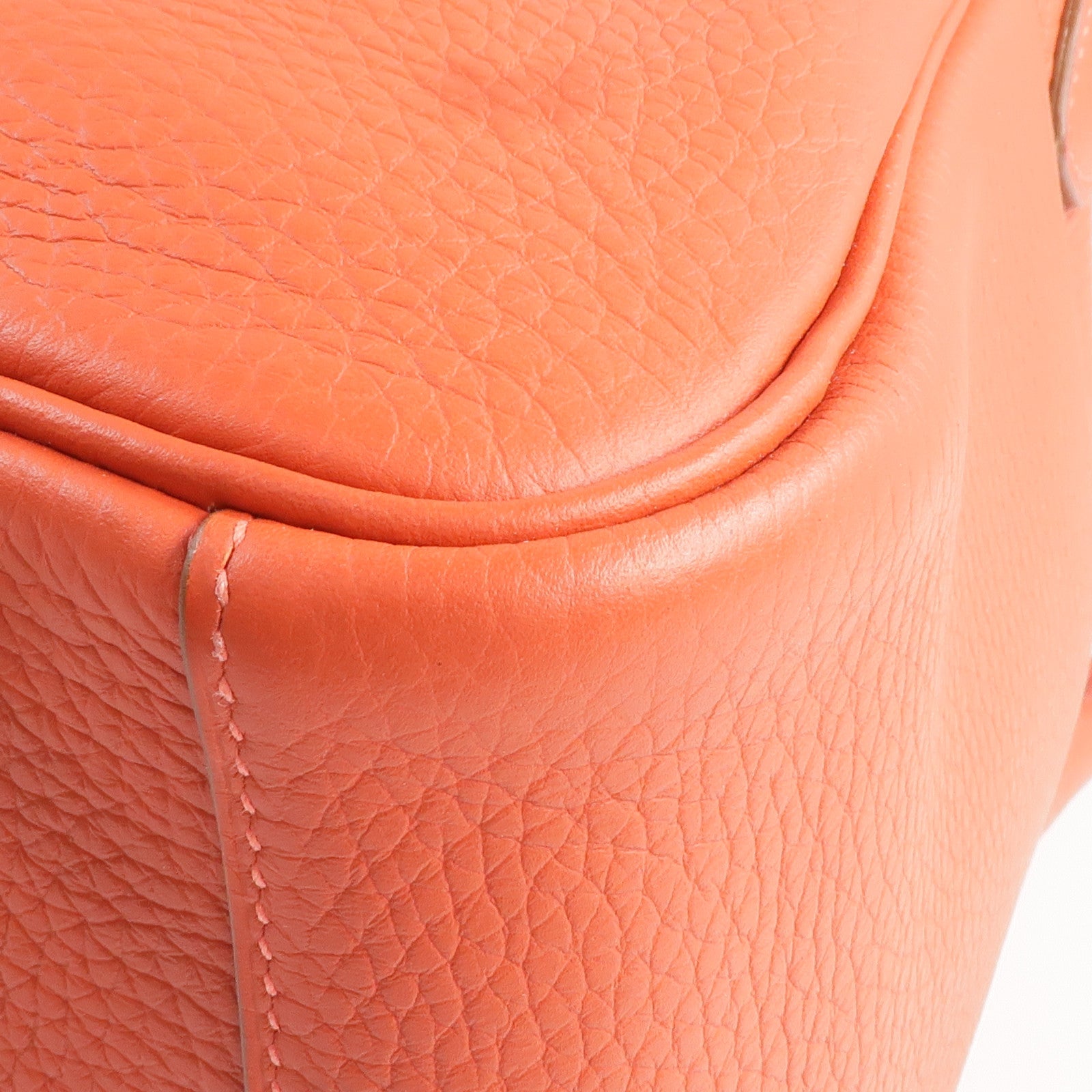 HERMES Clemence皮革Lindy 30手挽肩背兩用袋Sanguine/Rouge Pivoine