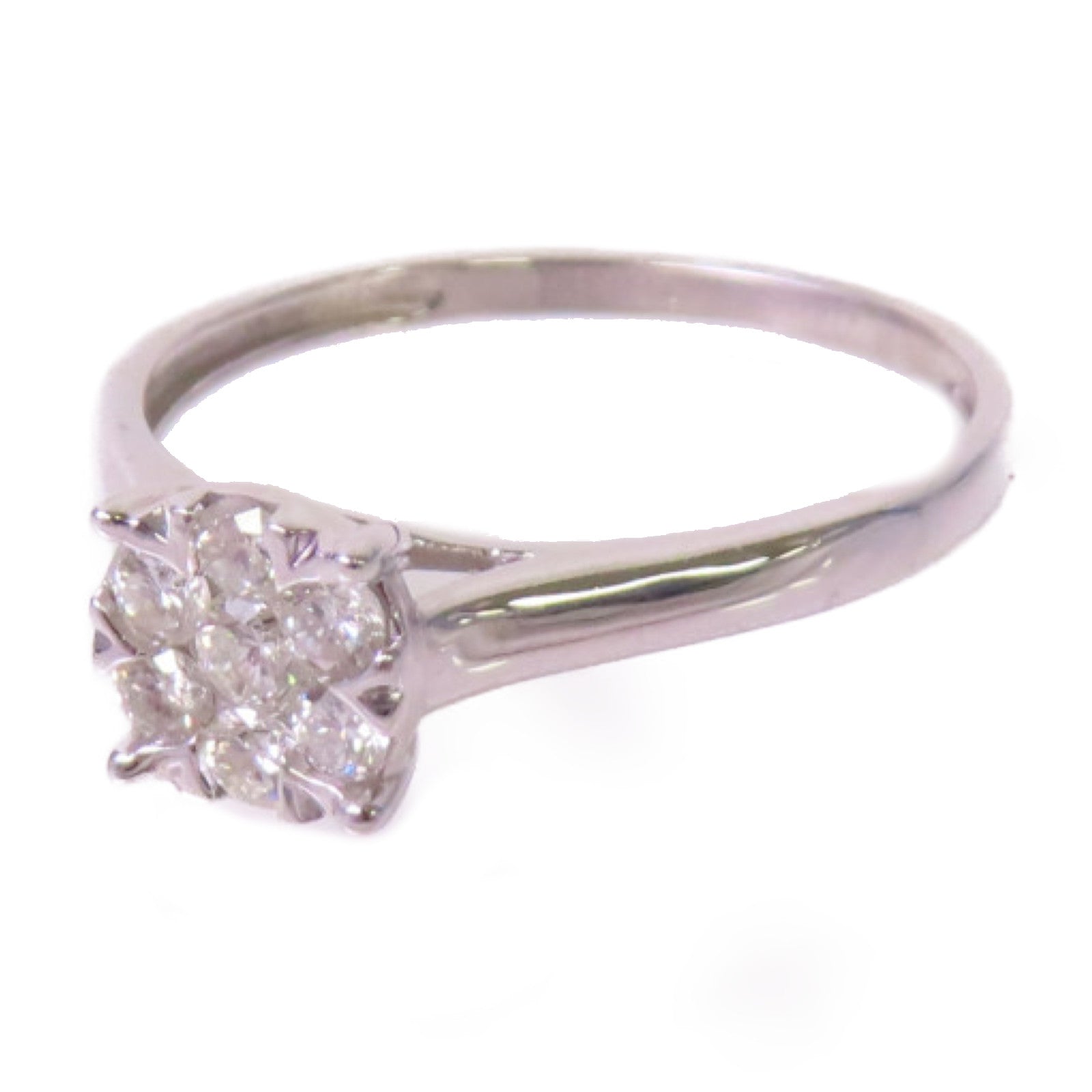 JEWELRY 18K白金/0.31ct鑽石Diamond Ring戒指US#7.25