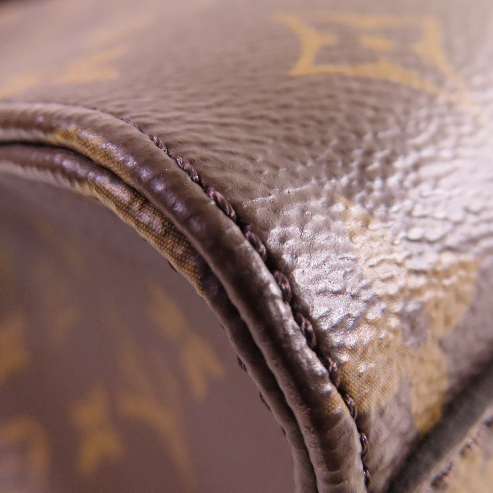 LOUIS VUITTON Monogram Sac Plat PM 2Way Tote Bag金扣手挽肩背兩用袋啡色