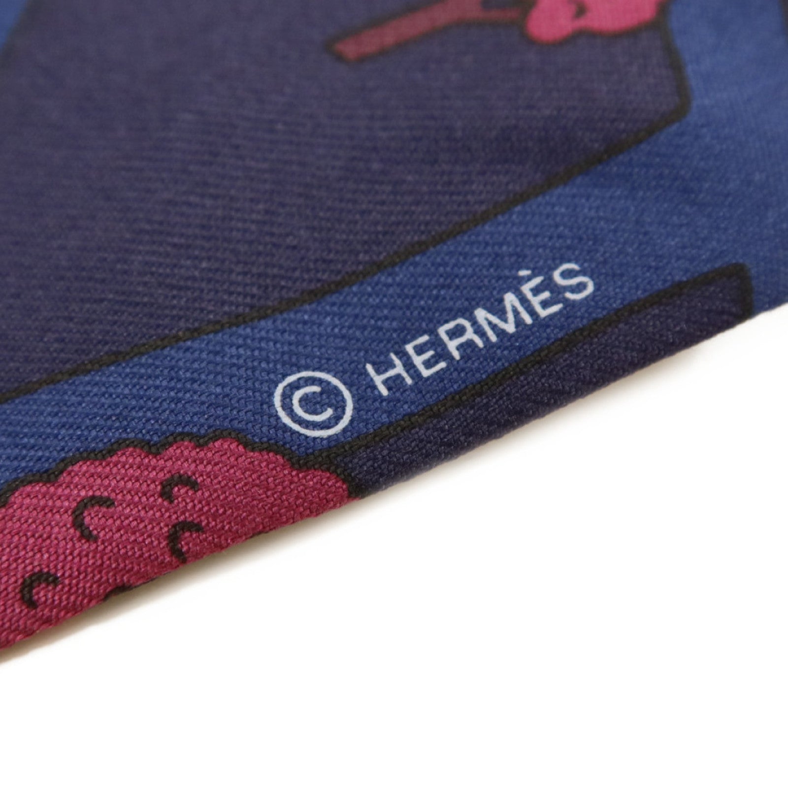 HERMES 絲質Twilly絲巾
