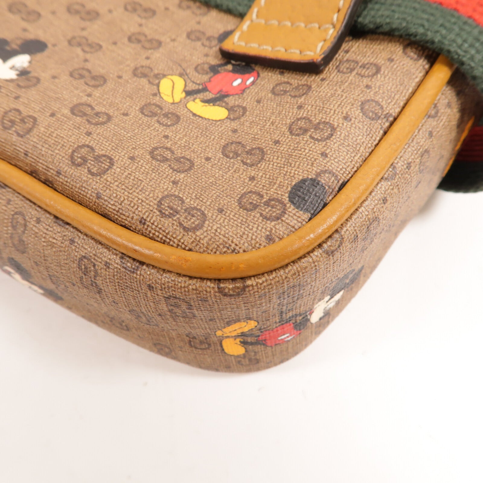 GUCCI 塗層帆布Disney Collab Mini GG Supreme腰包