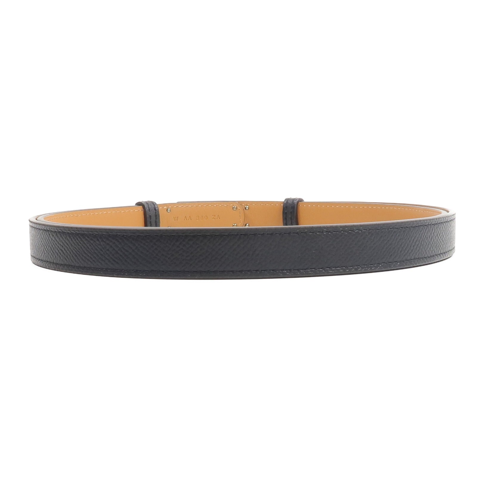HERMES Epsom皮革Kelly 18 Belt皮帶Noir