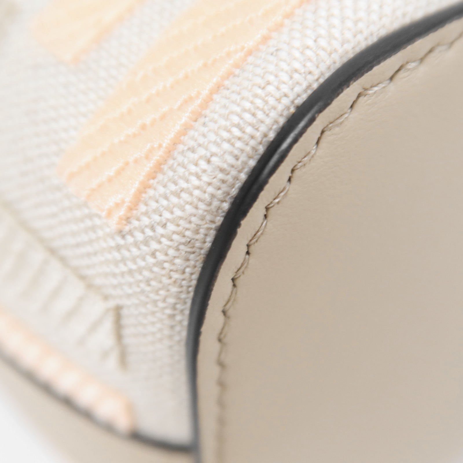 FENDI 帆布/牛皮皮革Mini Mon Tresor金扣手挽肩背兩用袋