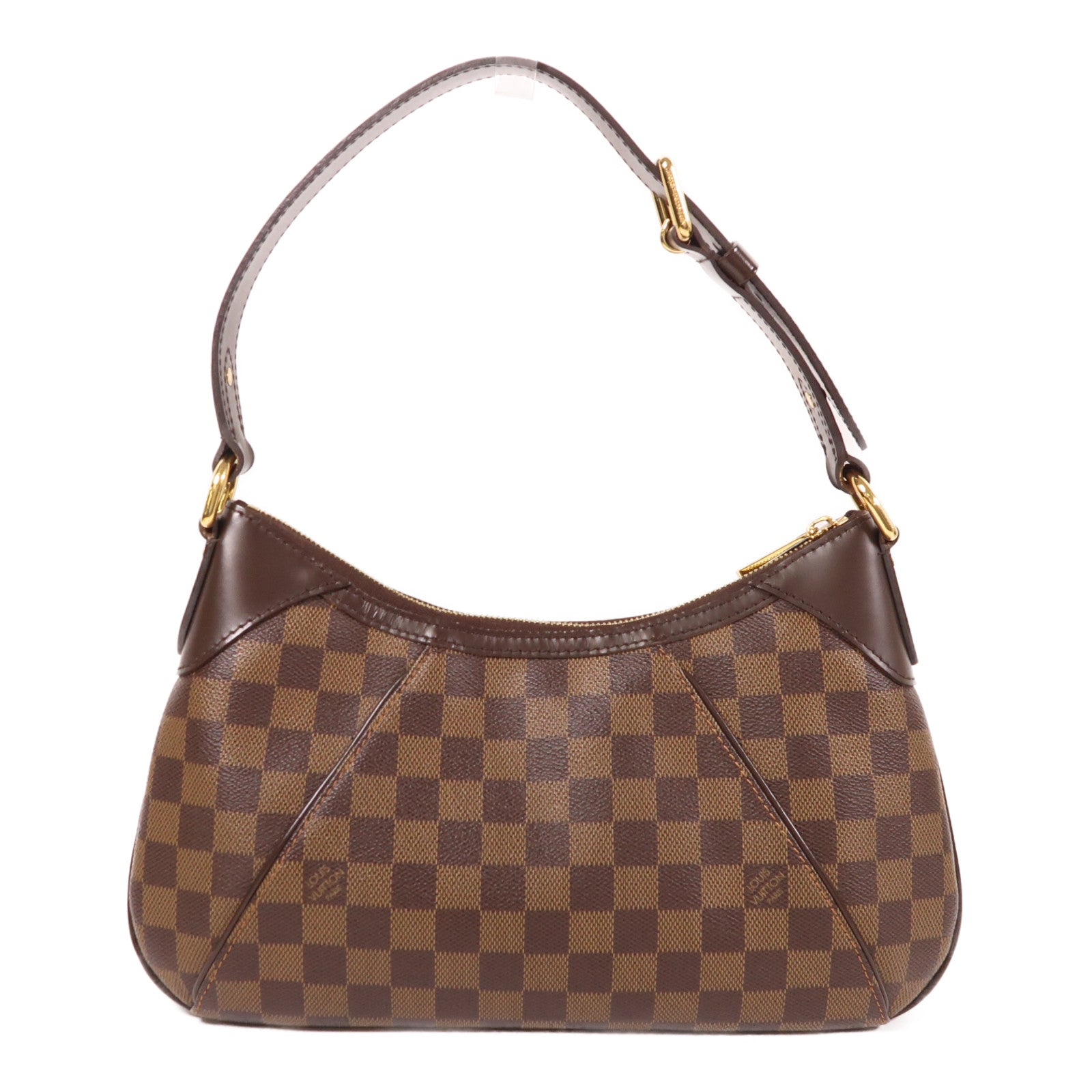 LOUIS VUITTON Damier Thames PM金扣肩背袋