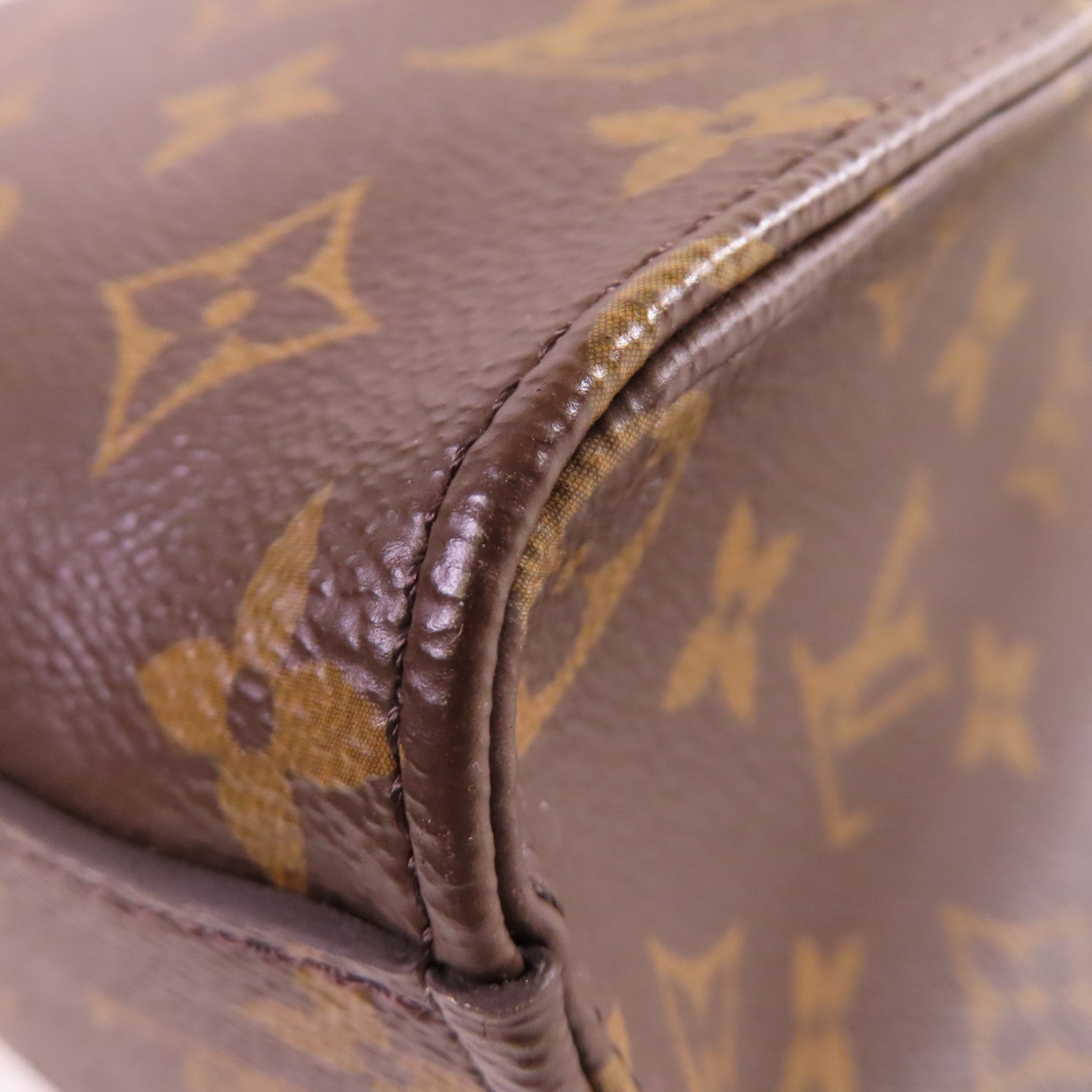 LOUIS VUITTON Monogram Sac Plat PM 2Way Tote Bag金扣手挽肩背兩用袋啡色