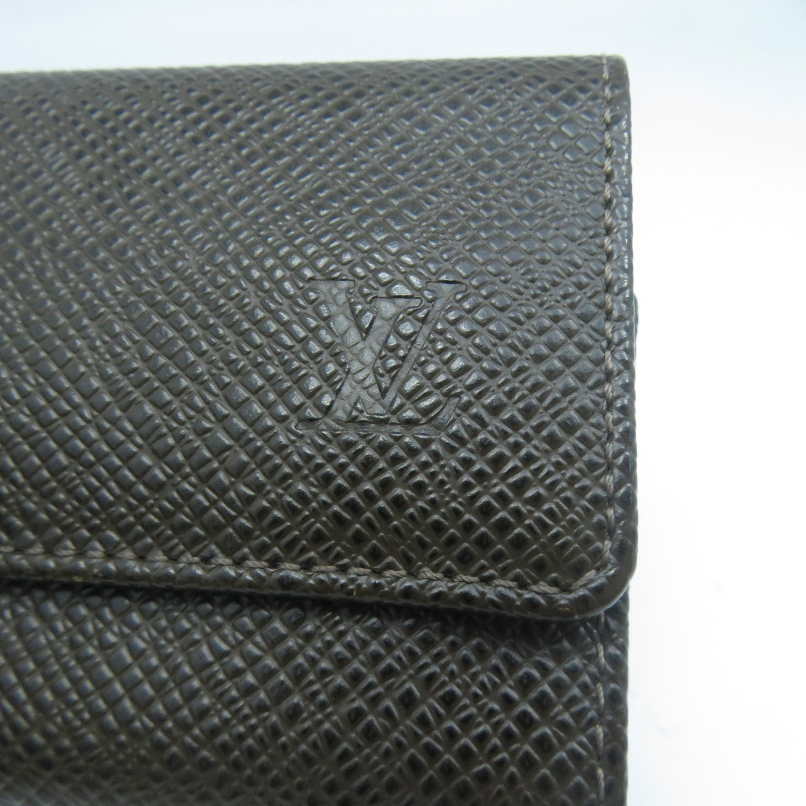 LOUIS VUITTON 【激減優惠】Taiga 6 Key Holder銀扣鎖匙包啡色