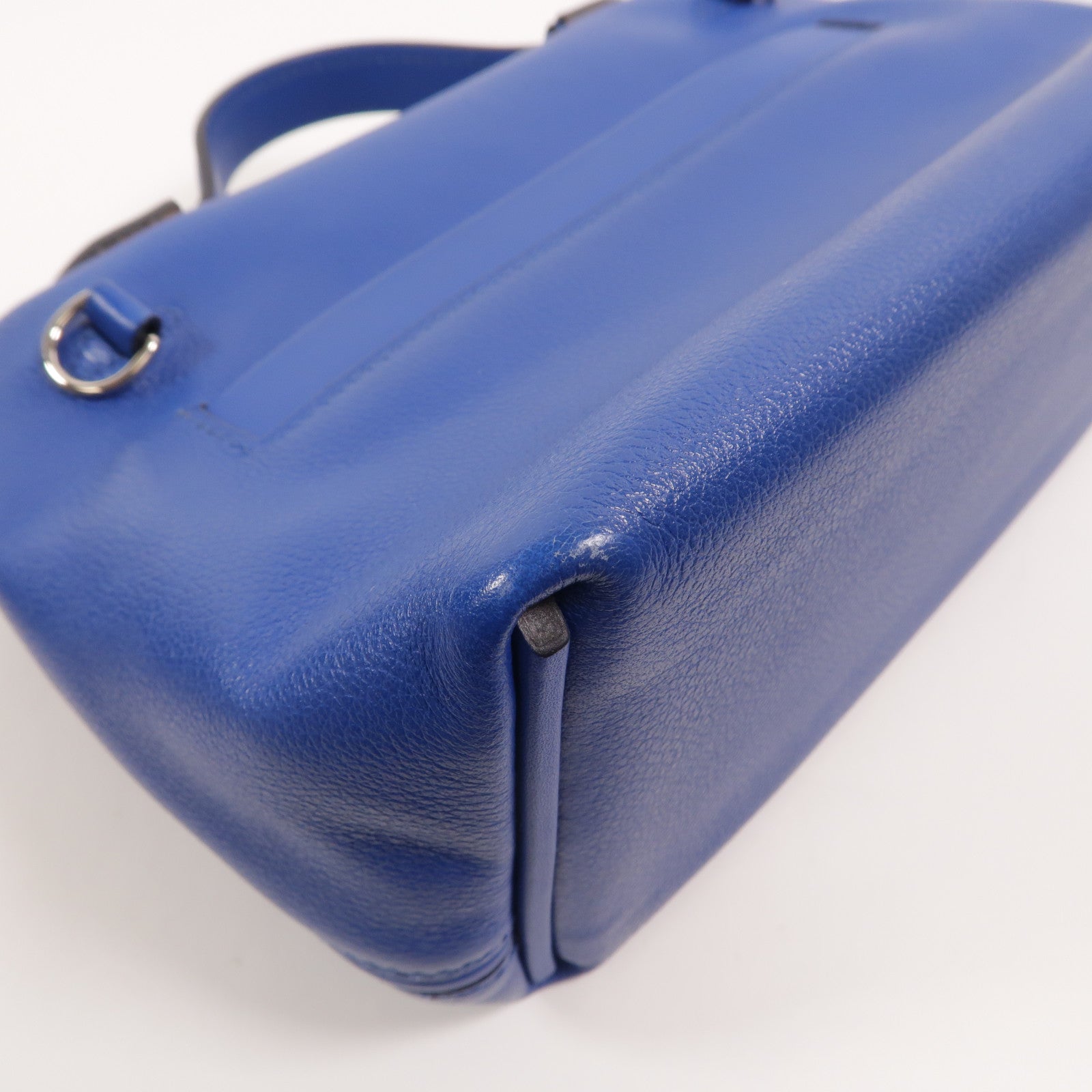 HERMES Evercolor皮革24/24 Mini手挽肩背兩用袋Bleu France