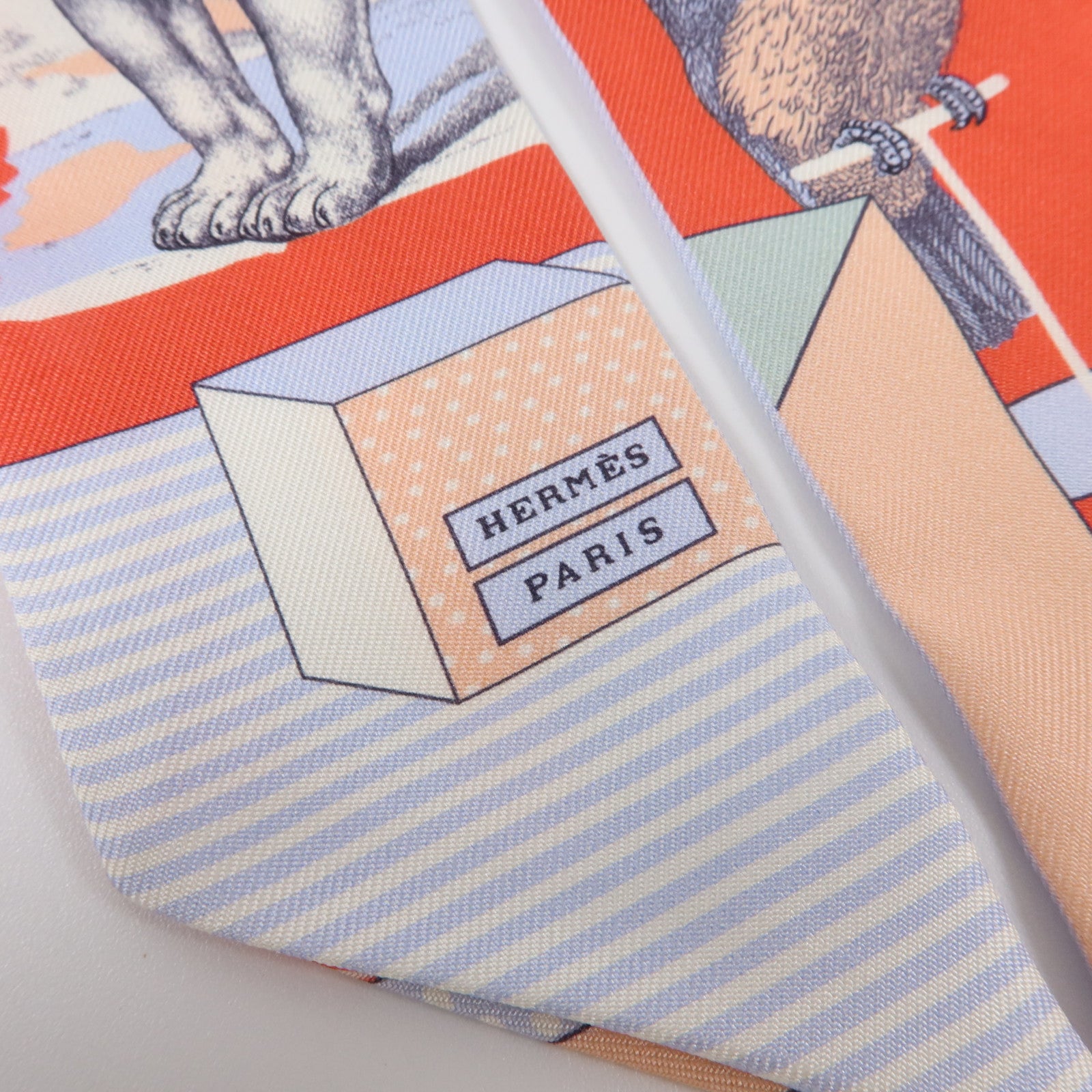 HERMES 絲質Twilly絲巾