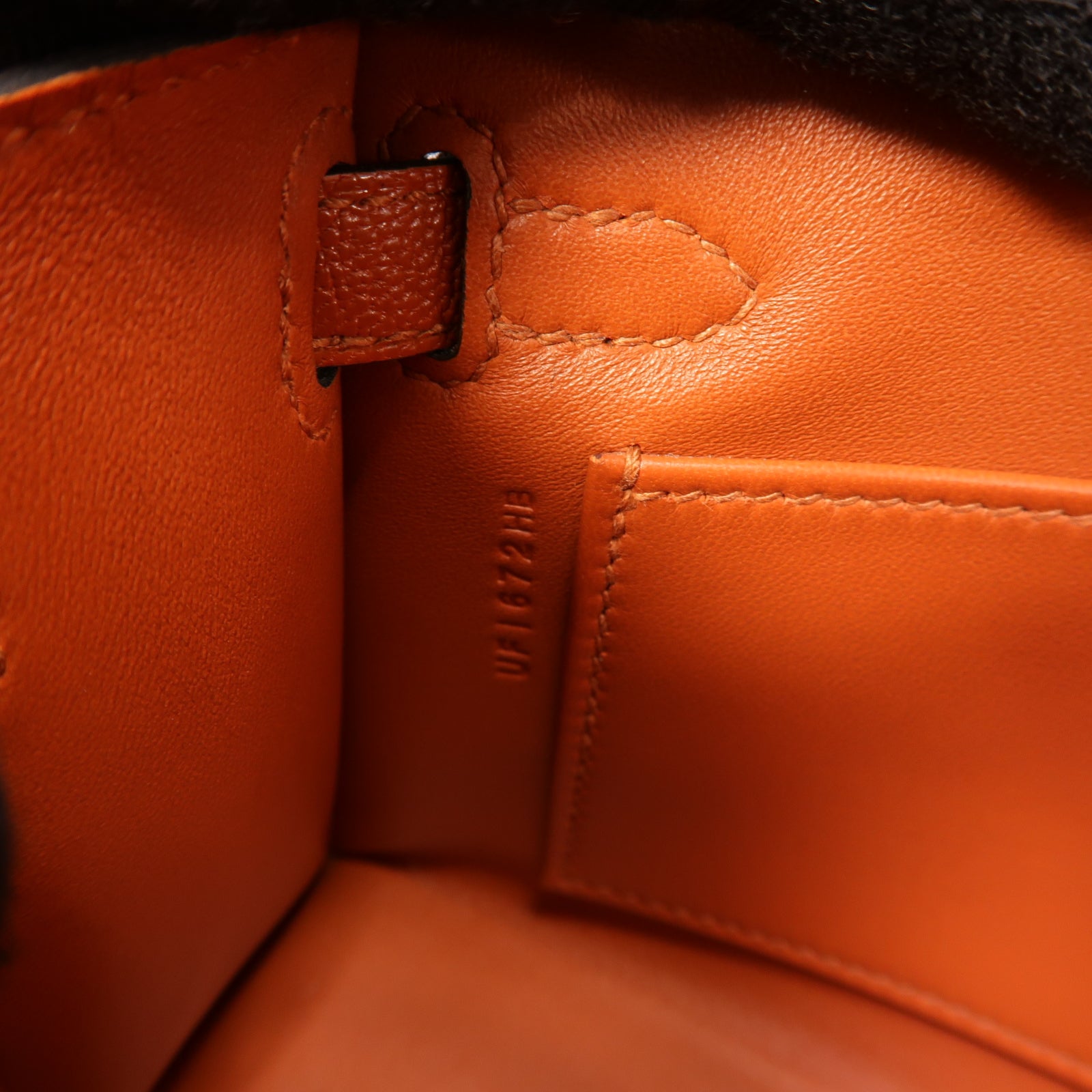 HERMES 【激減優惠】Chevre皮革Mini Kelly II銀扣手挽肩背兩用袋啡色