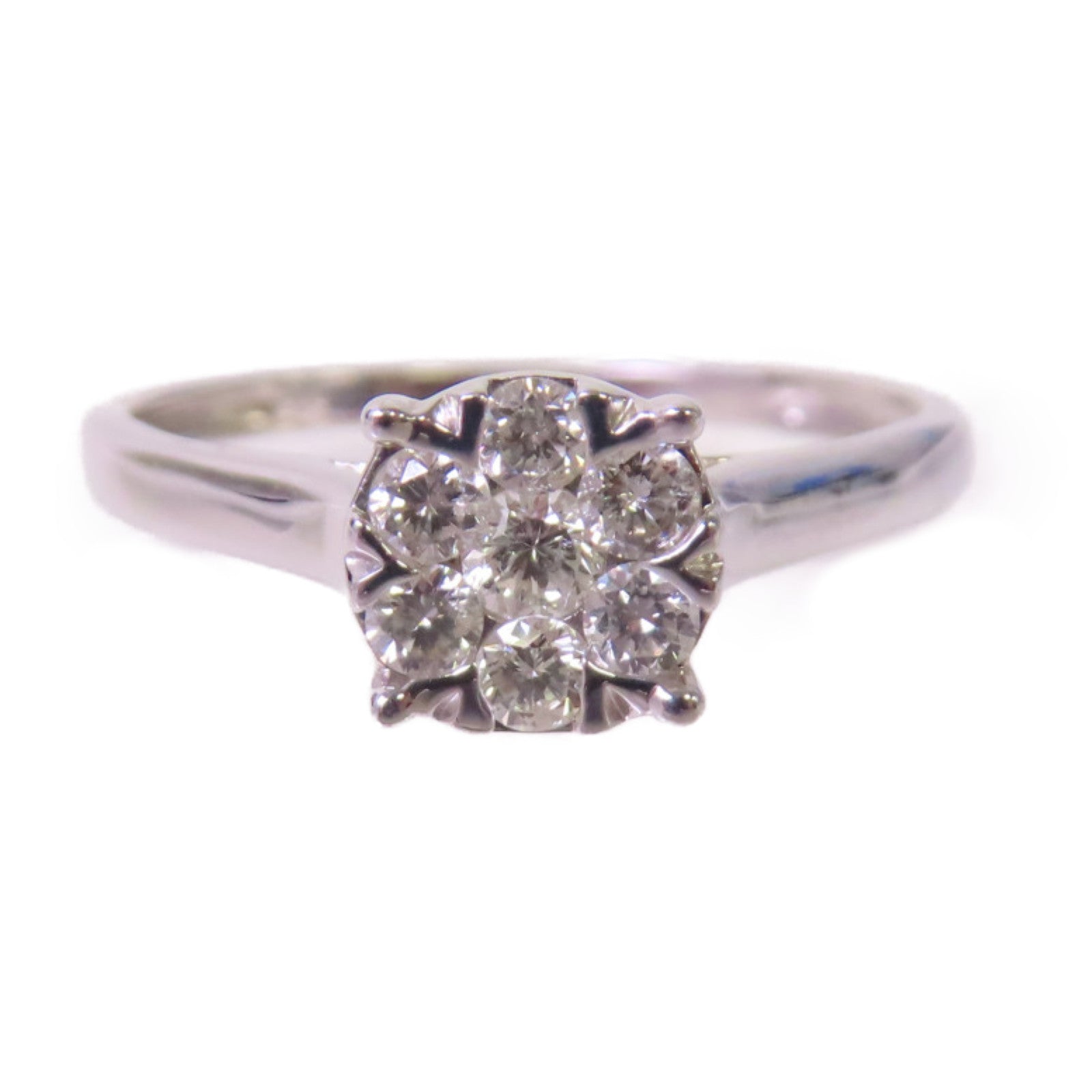 JEWELRY 18K白金/0.31ct鑽石Diamond Ring戒指US#7.25