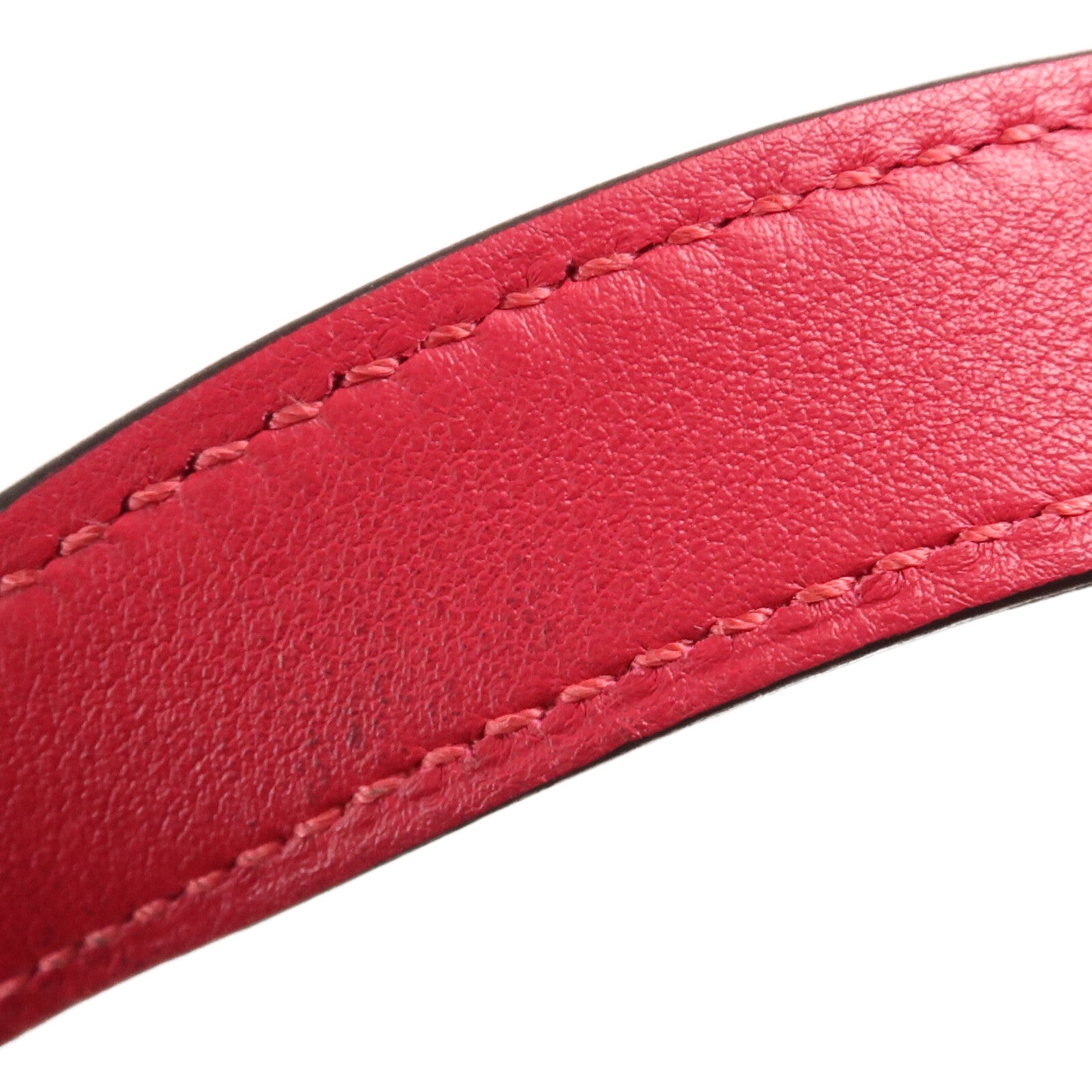 HERMES 【激減優惠】Toile H帆布/天鵝絨Cabas H En Biais 27手挽肩背兩用袋Framboise