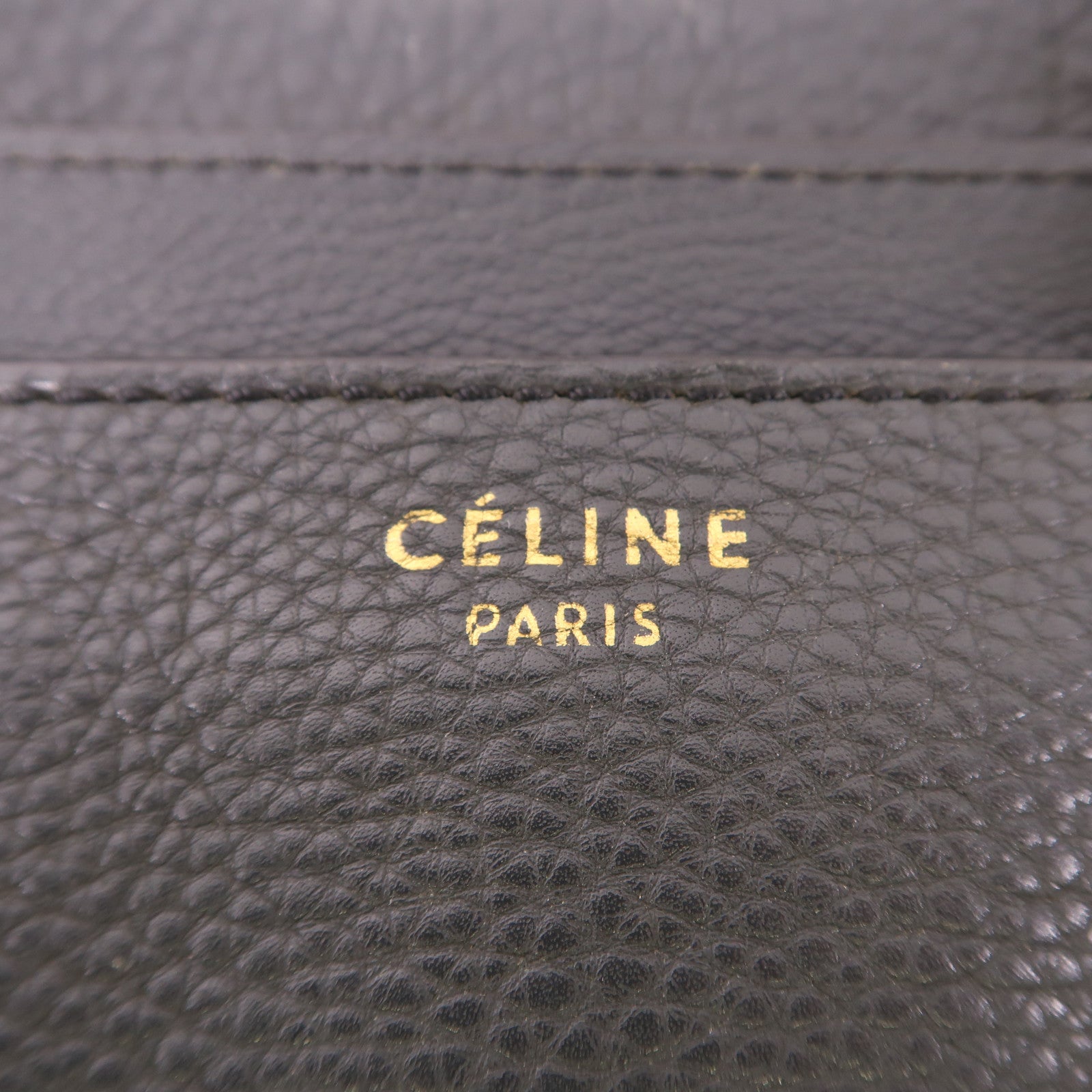 CELINE 牛皮皮革Mini Luggage金扣手挽袋