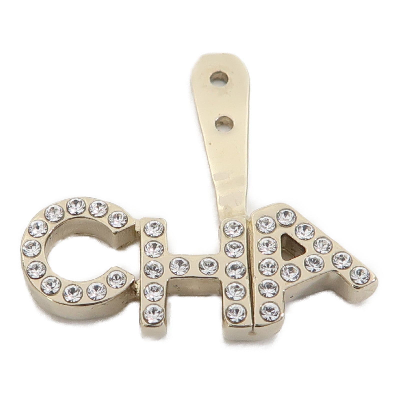 CHANEL 金屬/PVC Earrings耳環銀色