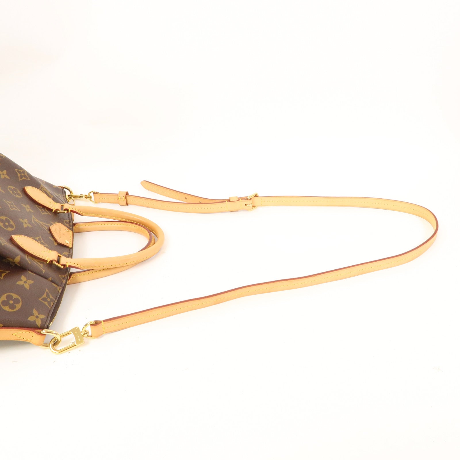 LOUIS VUITTON Monogram Turenne PM金扣手挽肩背兩用袋啡色