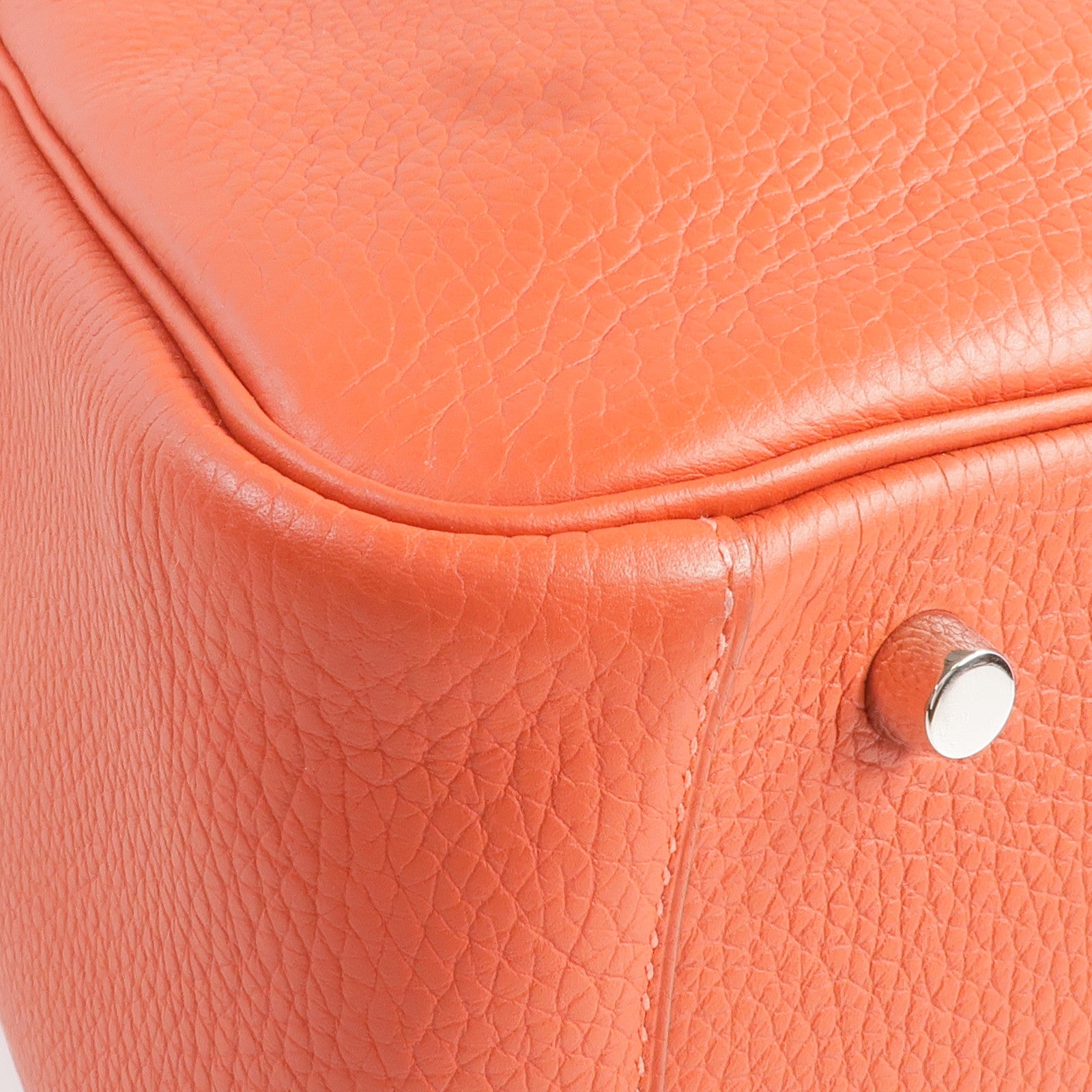 HERMES Clemence皮革Lindy 30手挽肩背兩用袋Sanguine/Rouge Pivoine