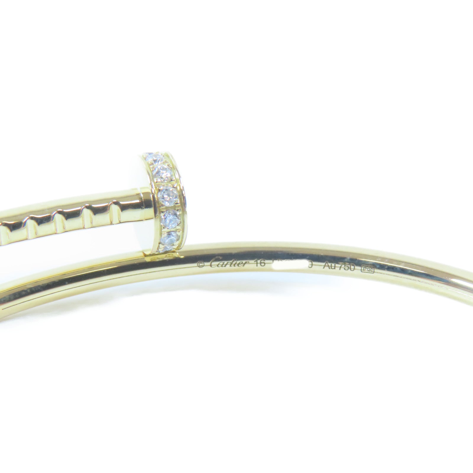 CARTIER 18K玫瑰金Juste Un Clou手鐲Cartier#16/15.5cm