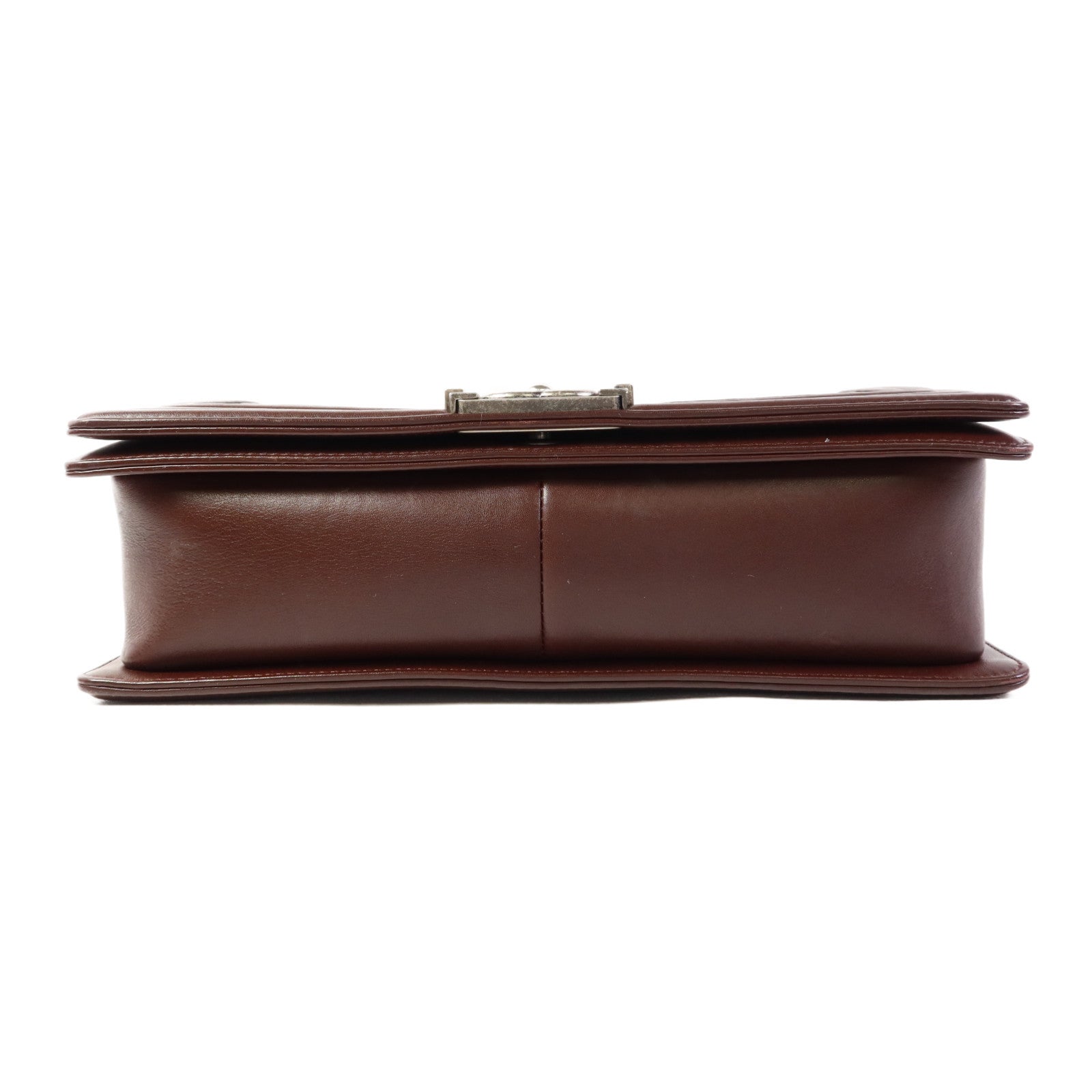 CHANEL 牛皮皮革Boy 28鏈帶肩背袋