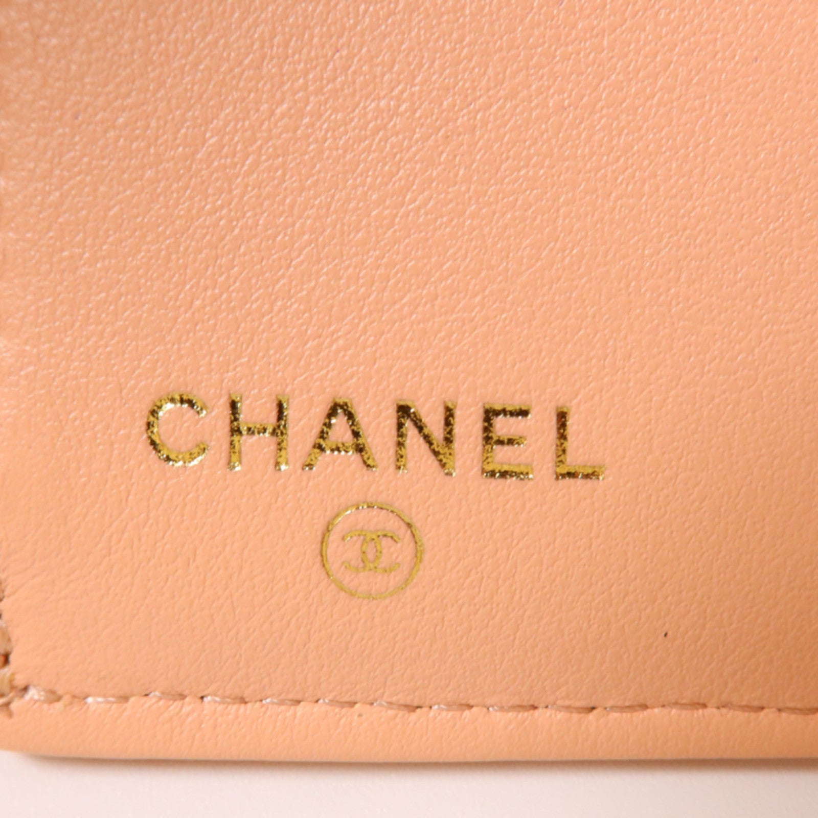 CHANEL 羊皮皮革Chanel 19 Small Flap Wallet金扣錢包