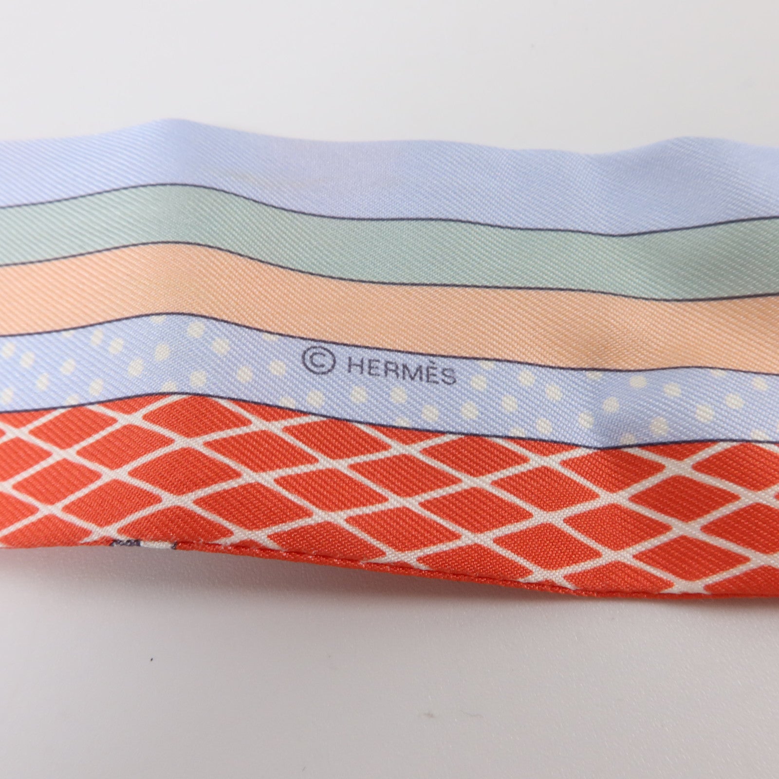 HERMES 絲質Twilly絲巾
