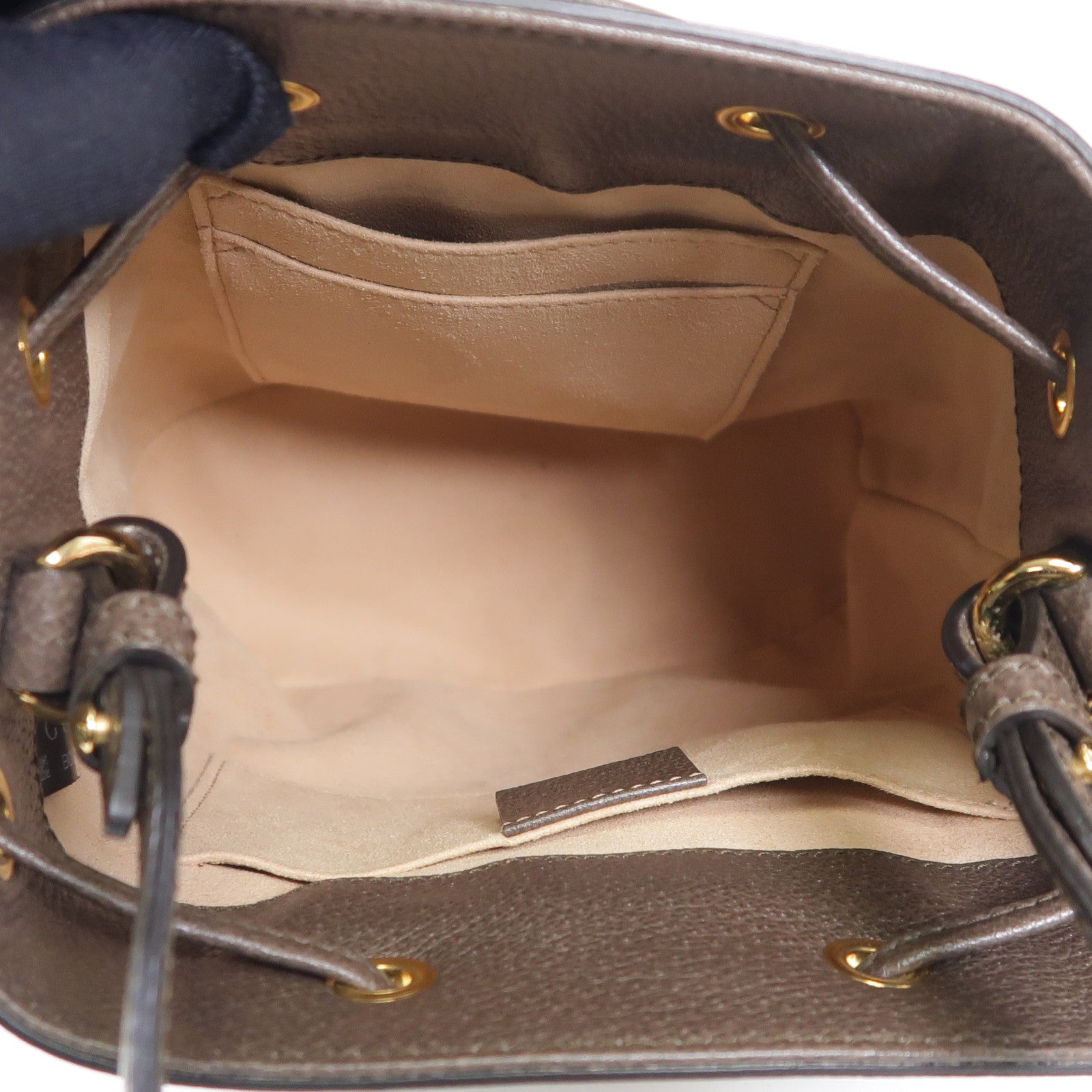 GUCCI 塗層帆布Ophidia GG Bucket Bag金扣肩背袋