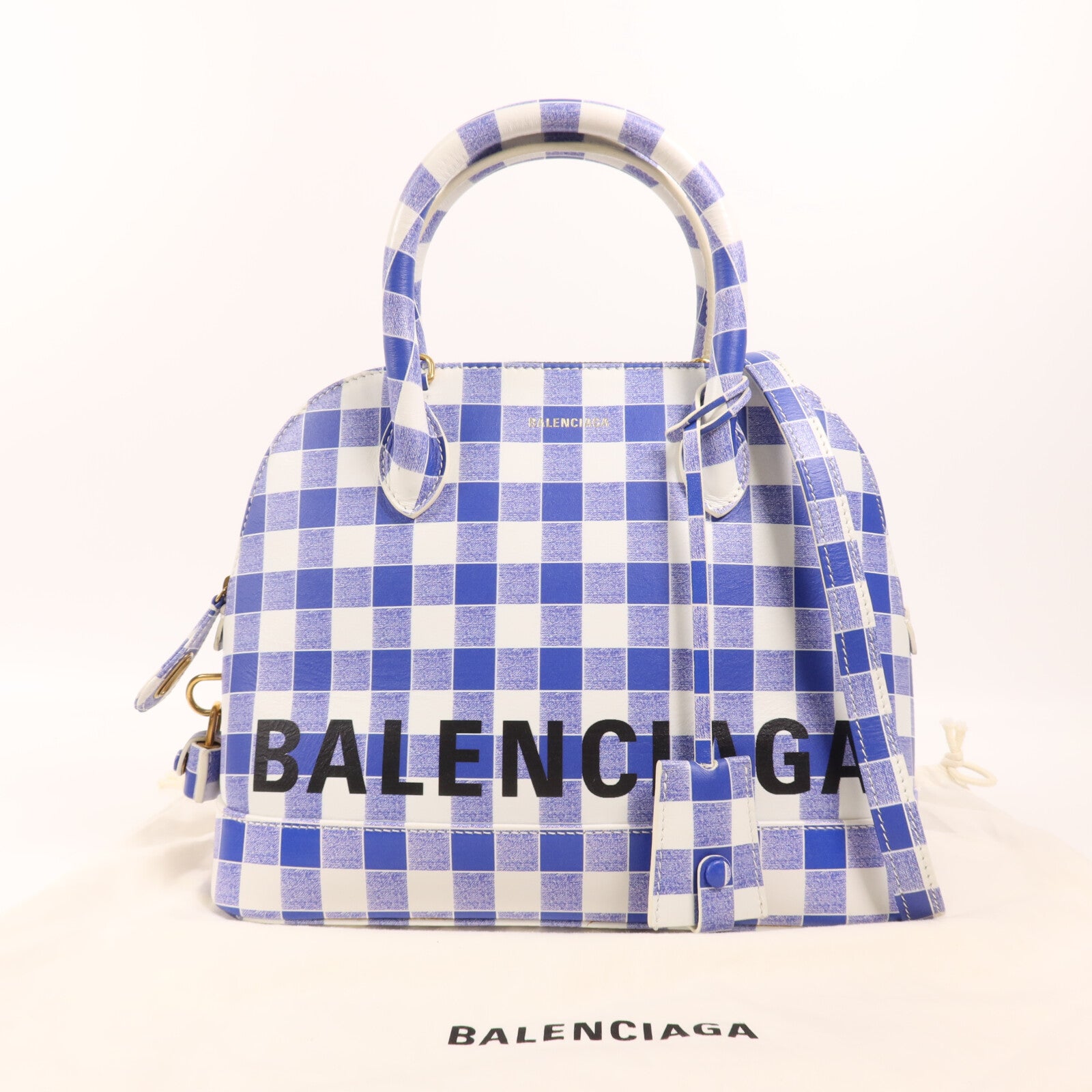 BALENCIAGA 牛皮皮革Ville Top Handle金扣手挽肩背兩用袋